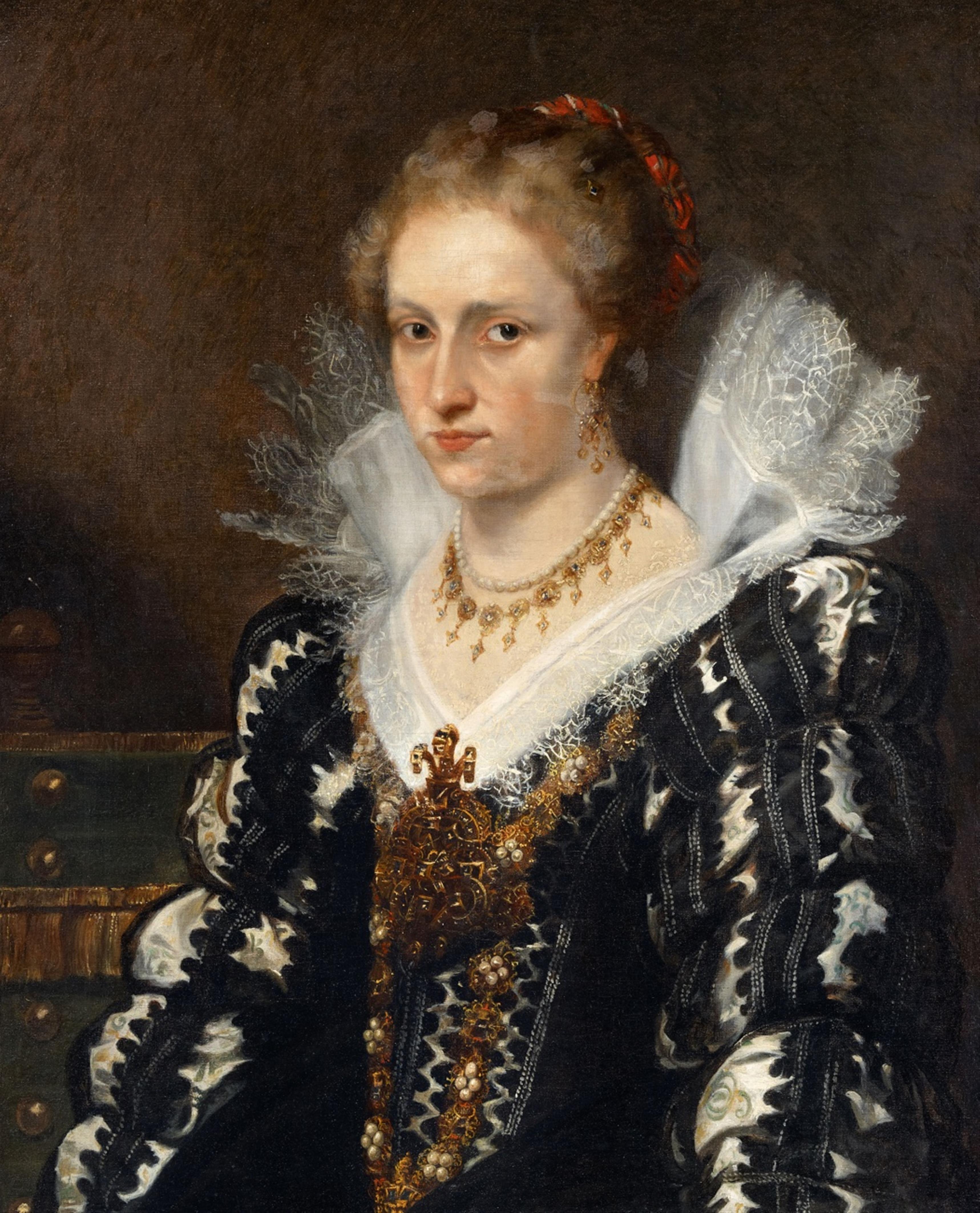 Anthony Van Dyck, copy after - Portrait of Jean Charles de Cordes Portrait of Jacqueline van Caestre - image-2