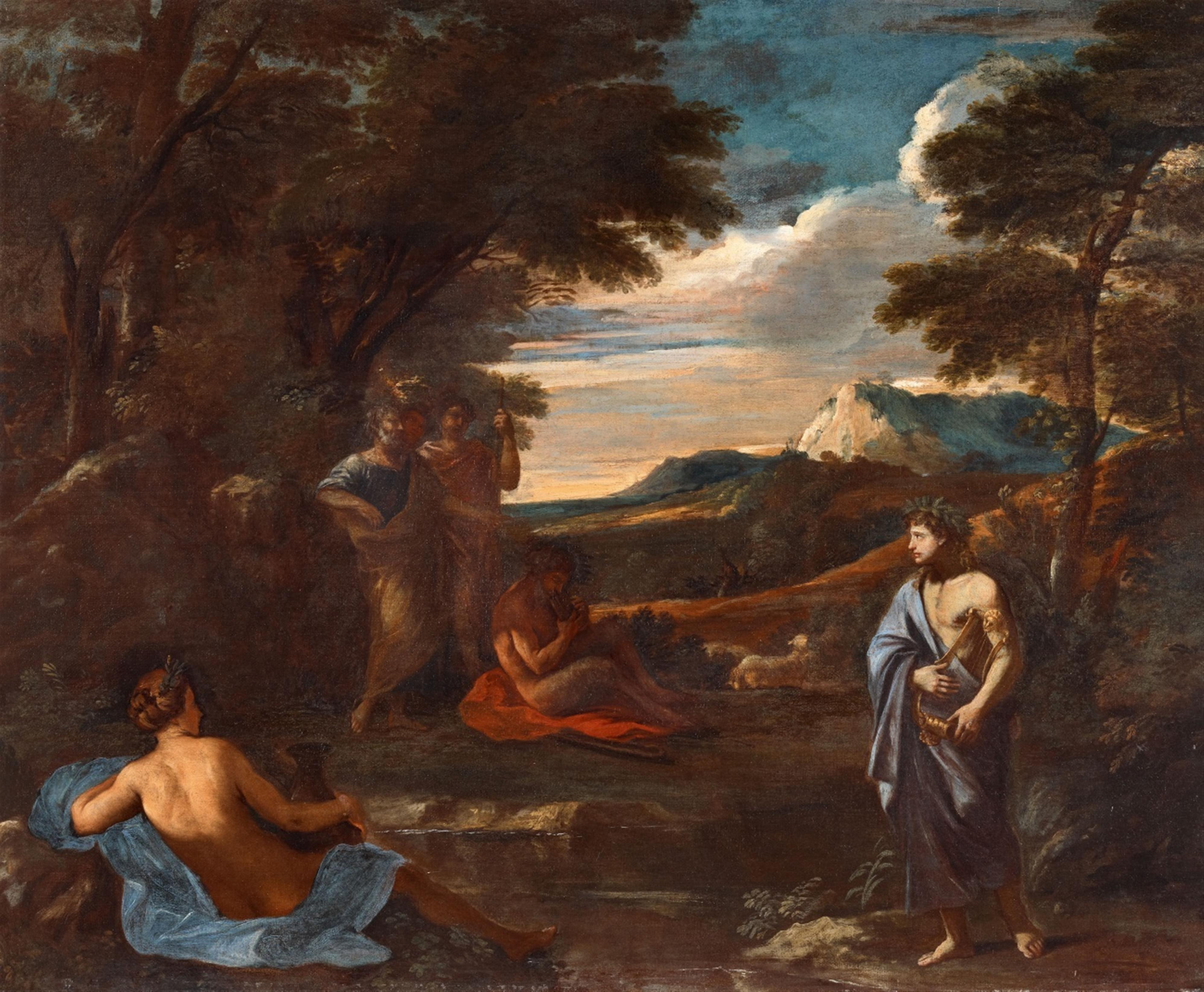 Nicolas Poussin - Landscape with Apollo and Marsyas - image-1