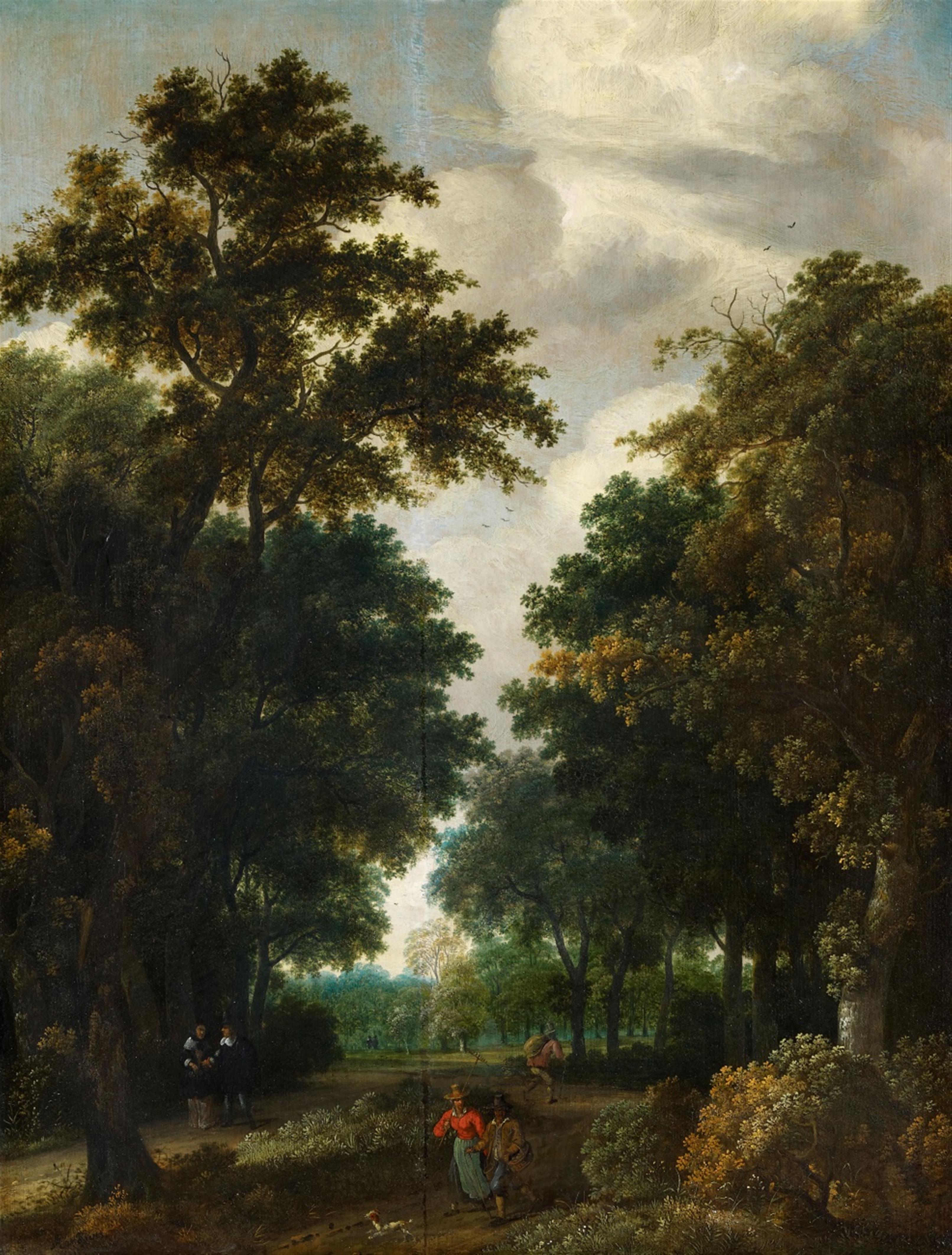 Salomon Rombouts - Wooded Landscape with Figures - image-1