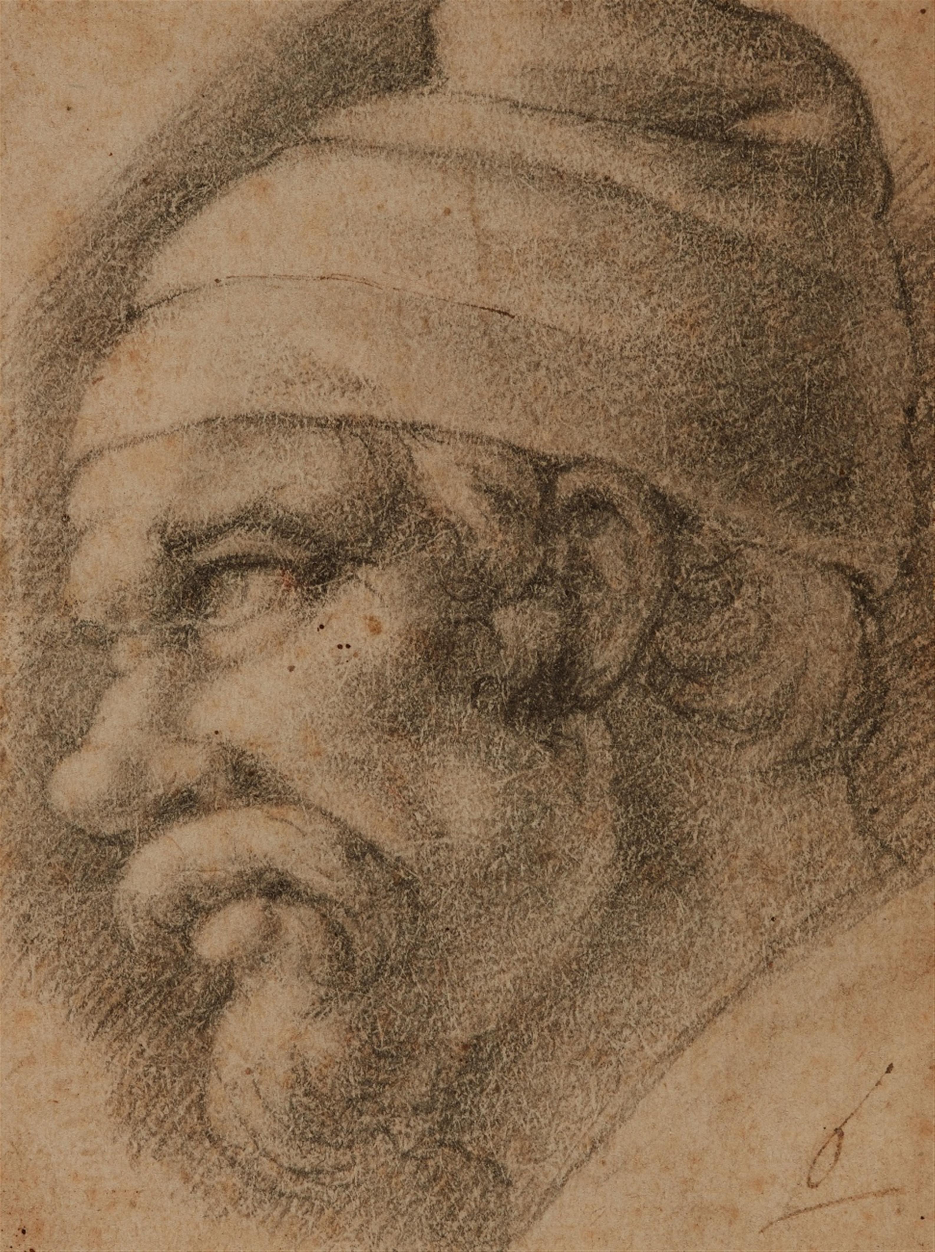 Italienischer Meister des 16. Jahrhunderts - Zwei Kopfstudien (recto/verso) - image-1