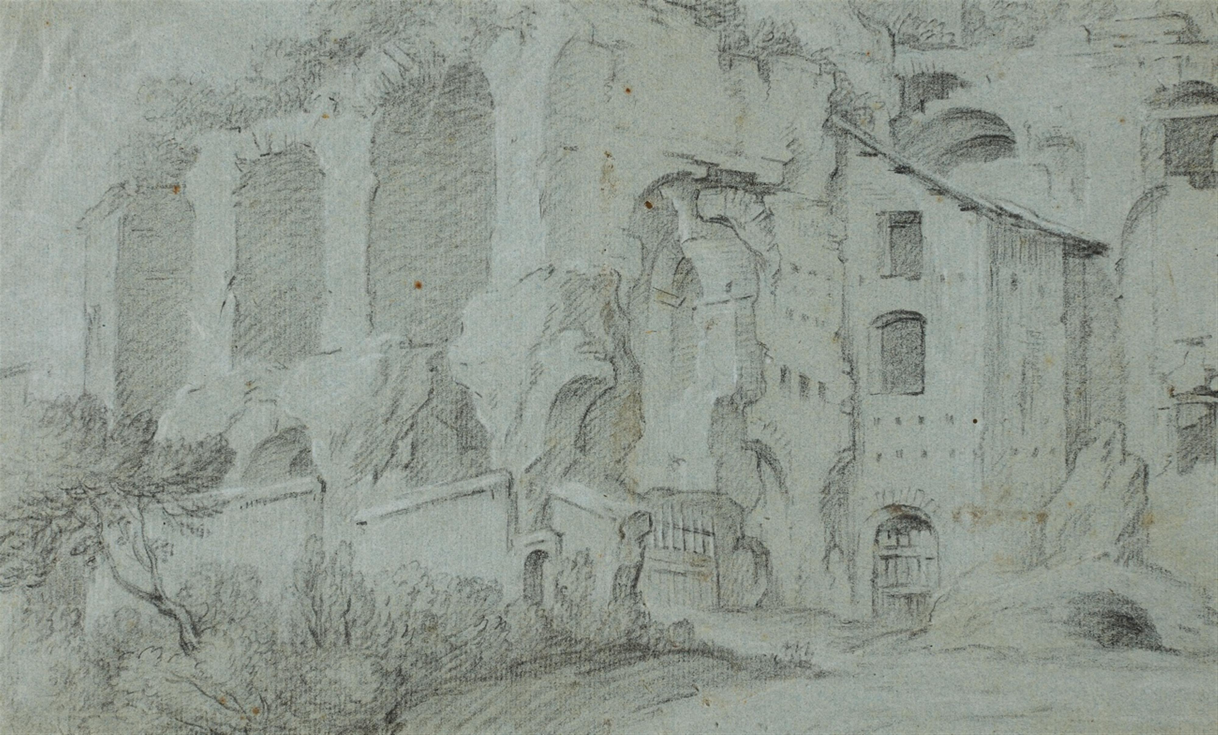 Flemish School of the 17th century - Roman Ruins on Palatine Hill - image-1