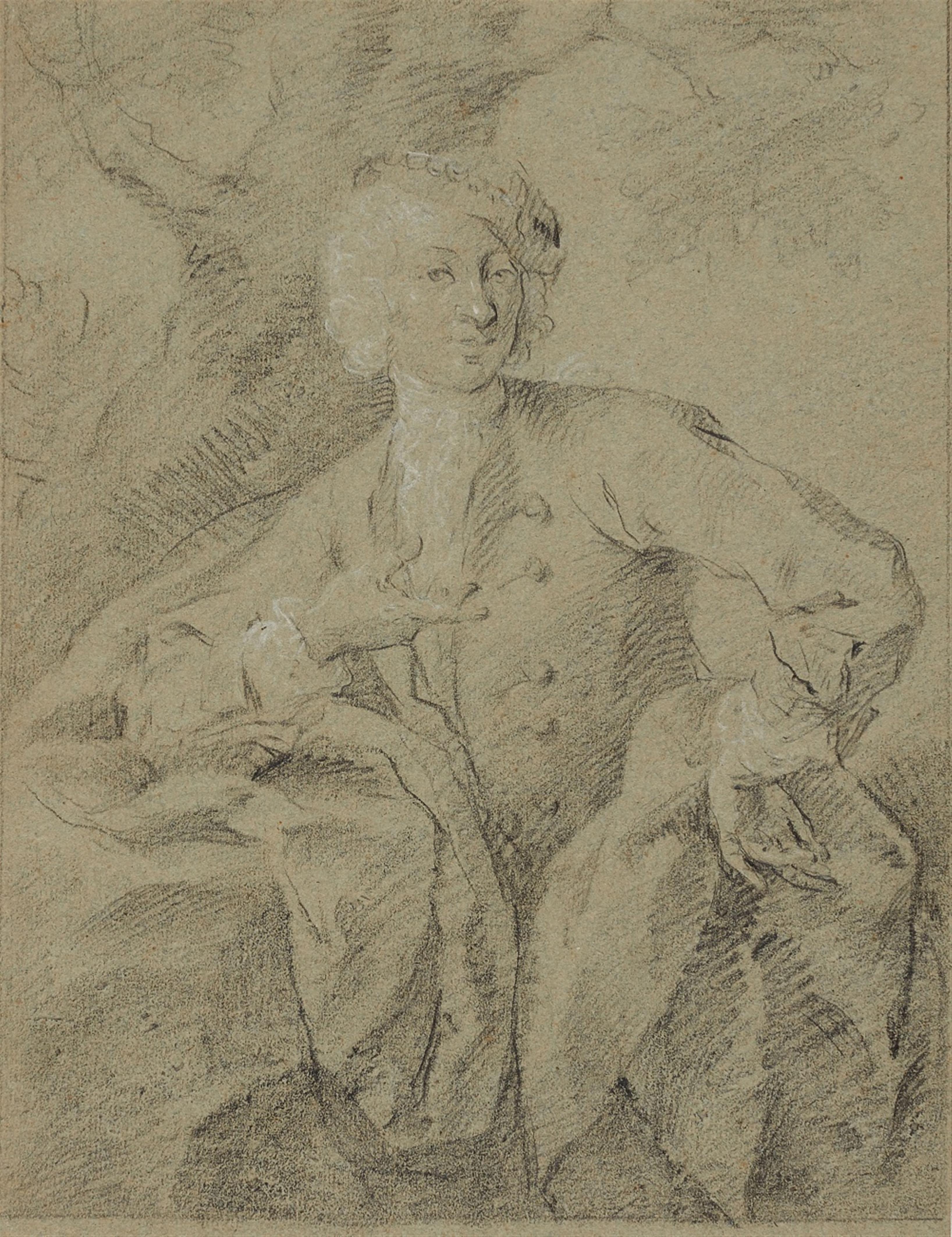 Französischer Meister des 18. Jahrhunderts - Bildnis eines jungen Mannes - image-1
