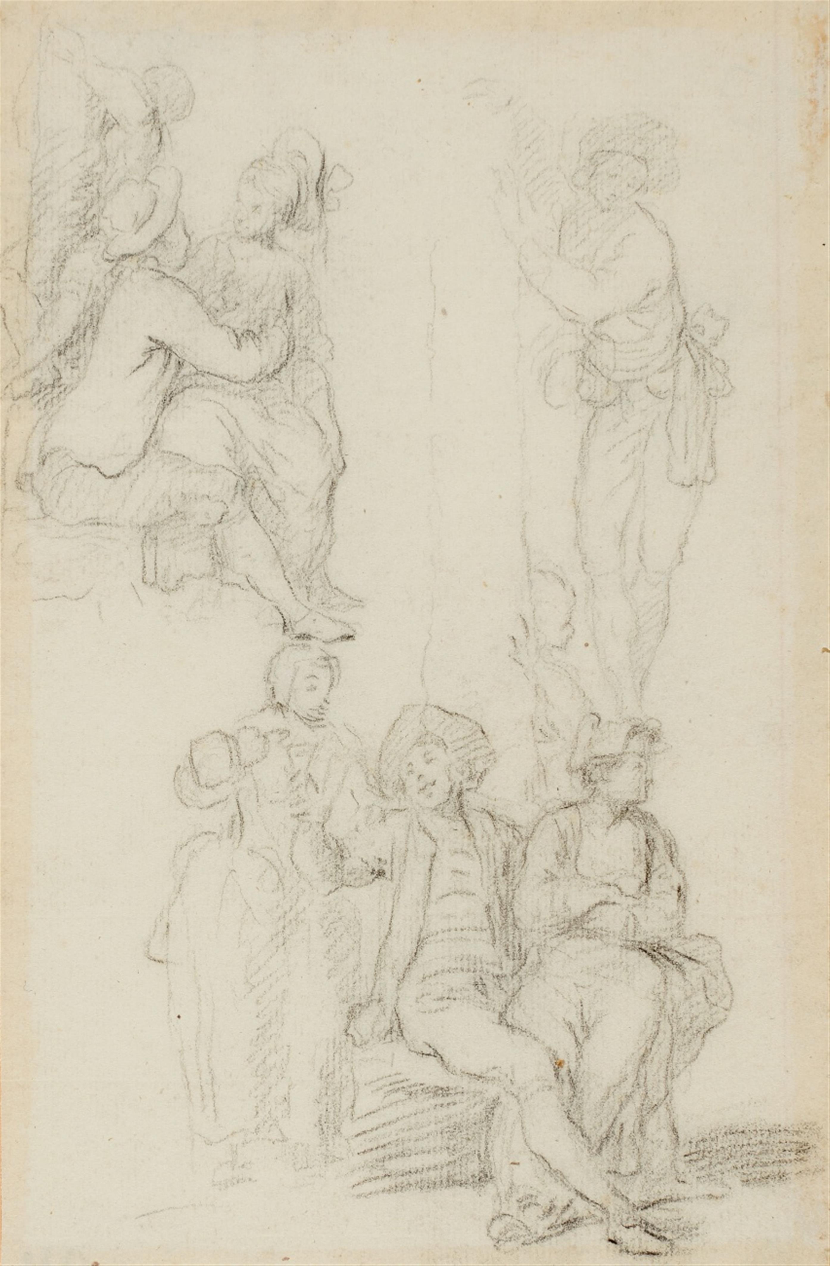 French School of the 18th century - Figure Studies - image-1