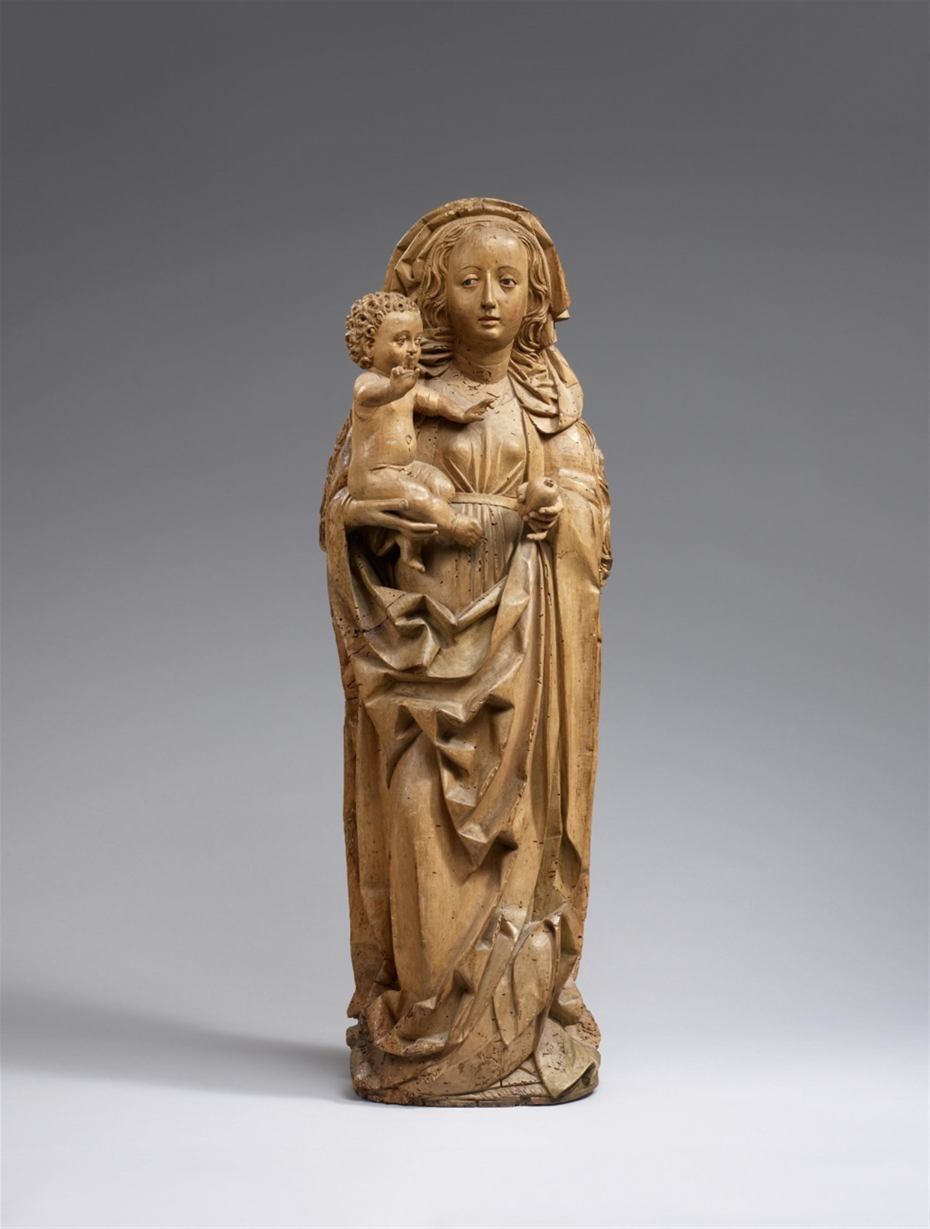 Nikolaus Weckmann, studio of - A limewood figure of the Virgin and Child carved in the workshop of Nikolaus Weckmann. - image-1