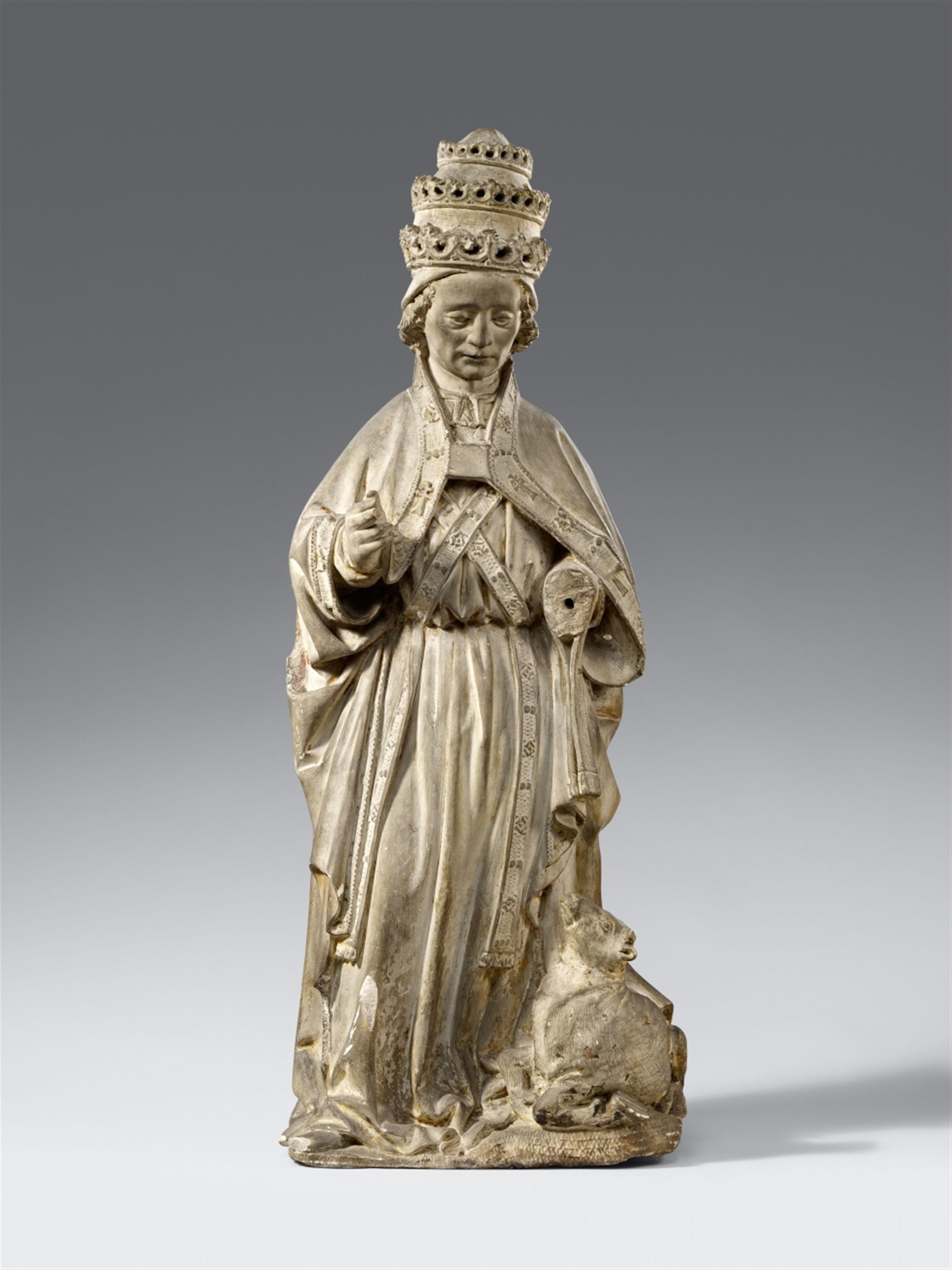 France 16th century - A French 16th century limestone figure of Saint Silvester - image-1