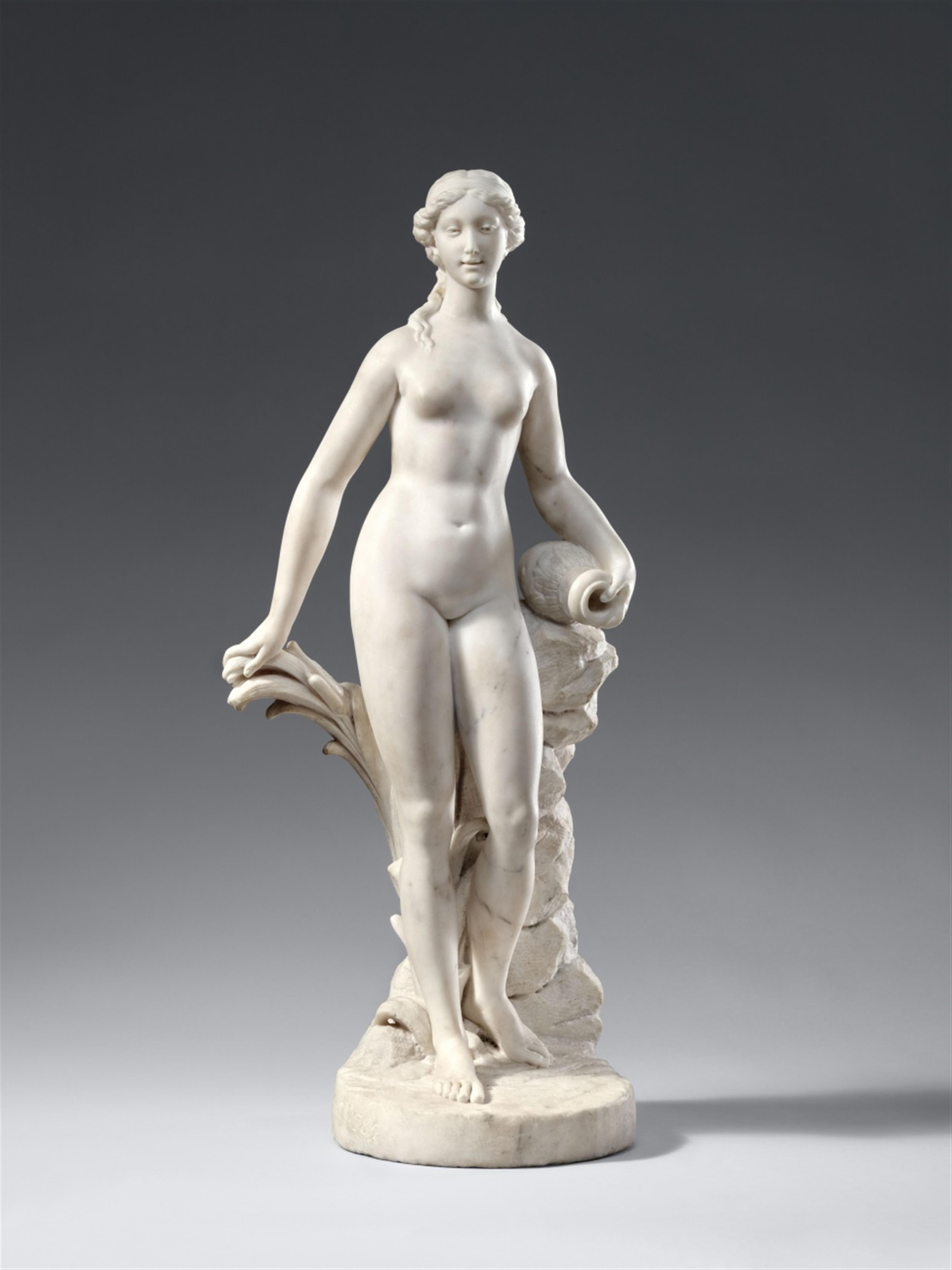 Jacques-Edme Dumont - A marble figure of Venus at her toilette by Jacques-Edme Dumont - image-1