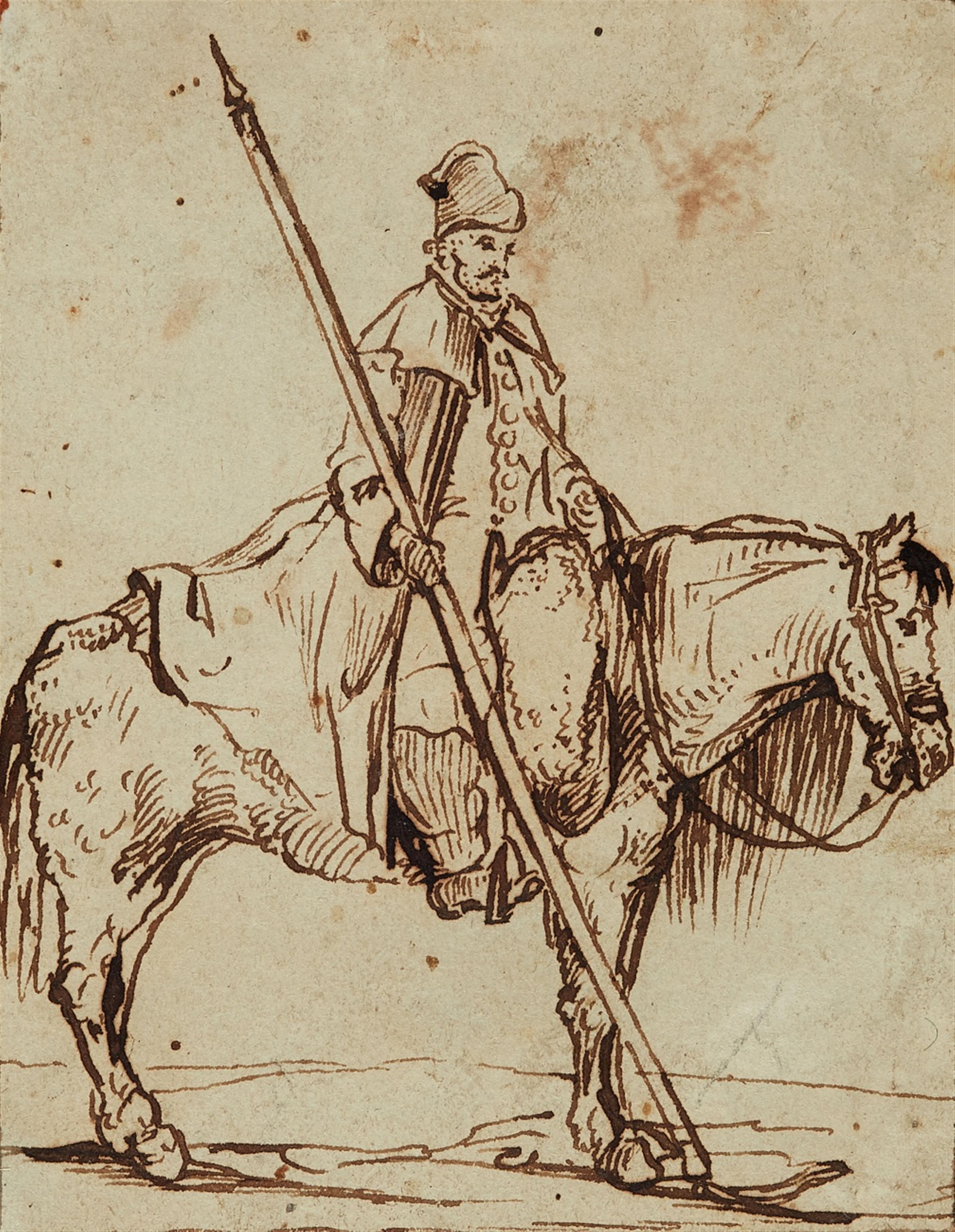 Carl Philipp Fohr, attributed to - Horseman with a Lance - image-1