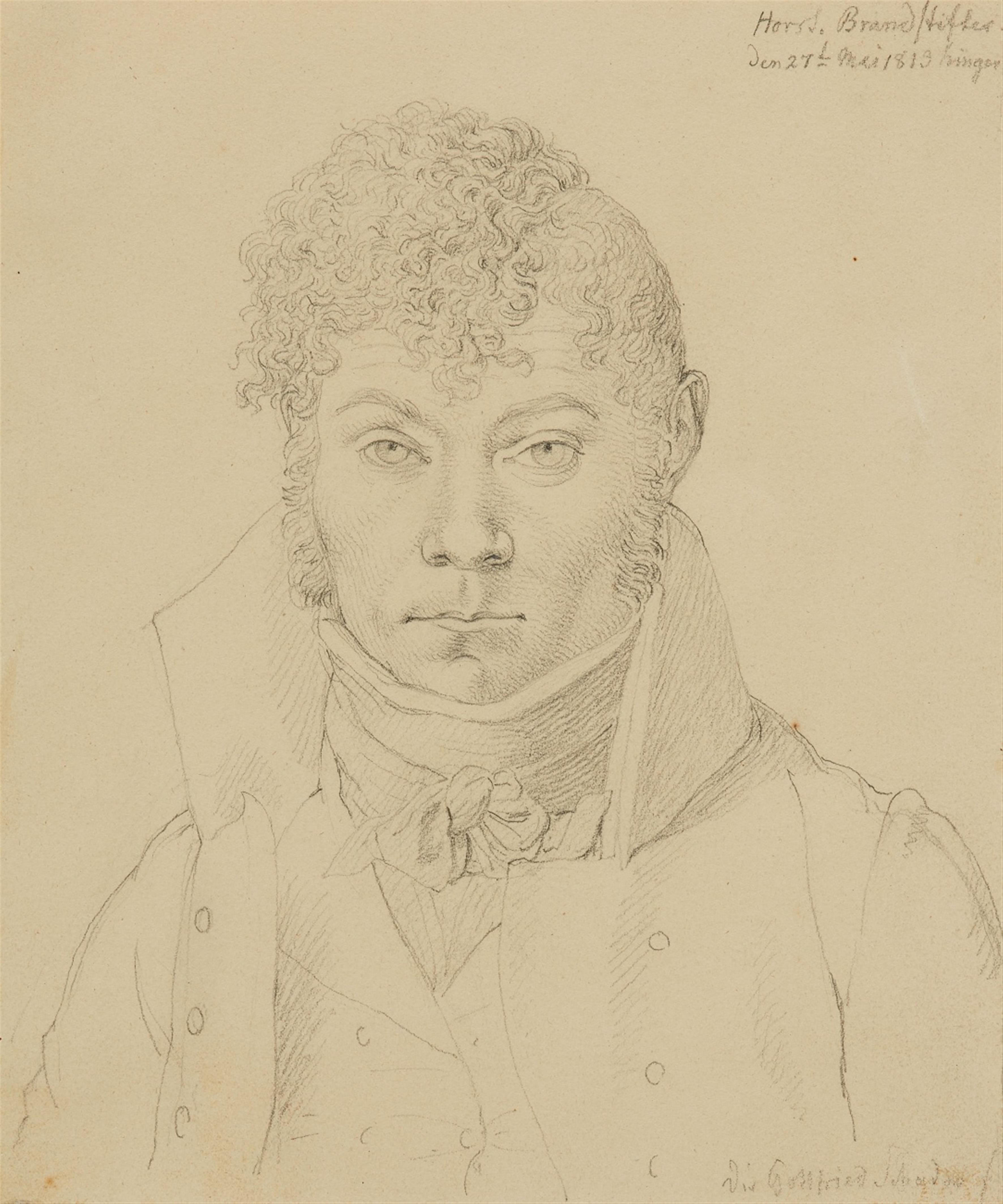 Johann Gottfried Schadow, zugeschrieben - Porträt eines jungen Herren - image-1