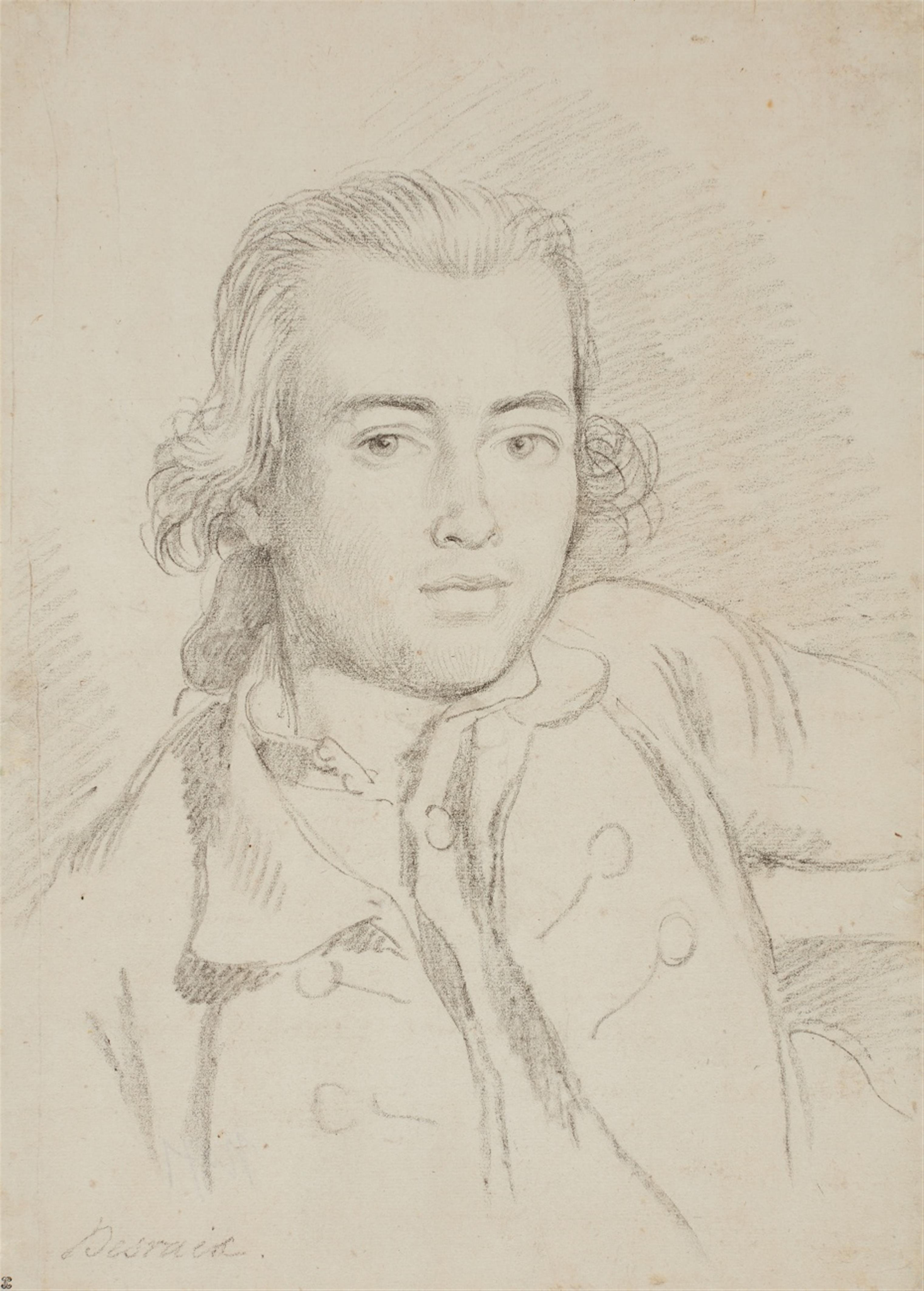 Claude Louis Desrais - Portrait of a Young Man - image-1