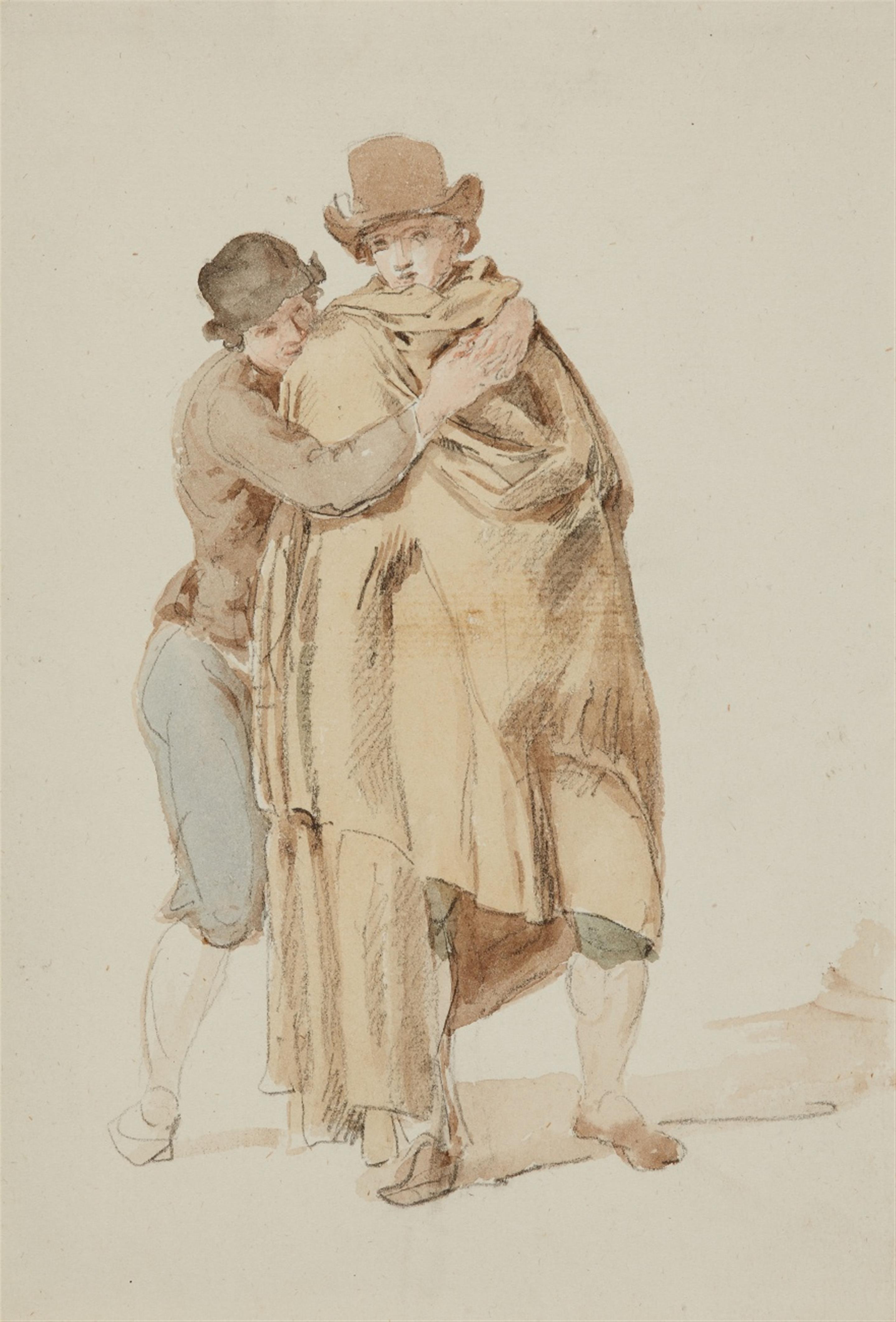 Johann Georg von Dillis - Two Standing Male Figures - image-1