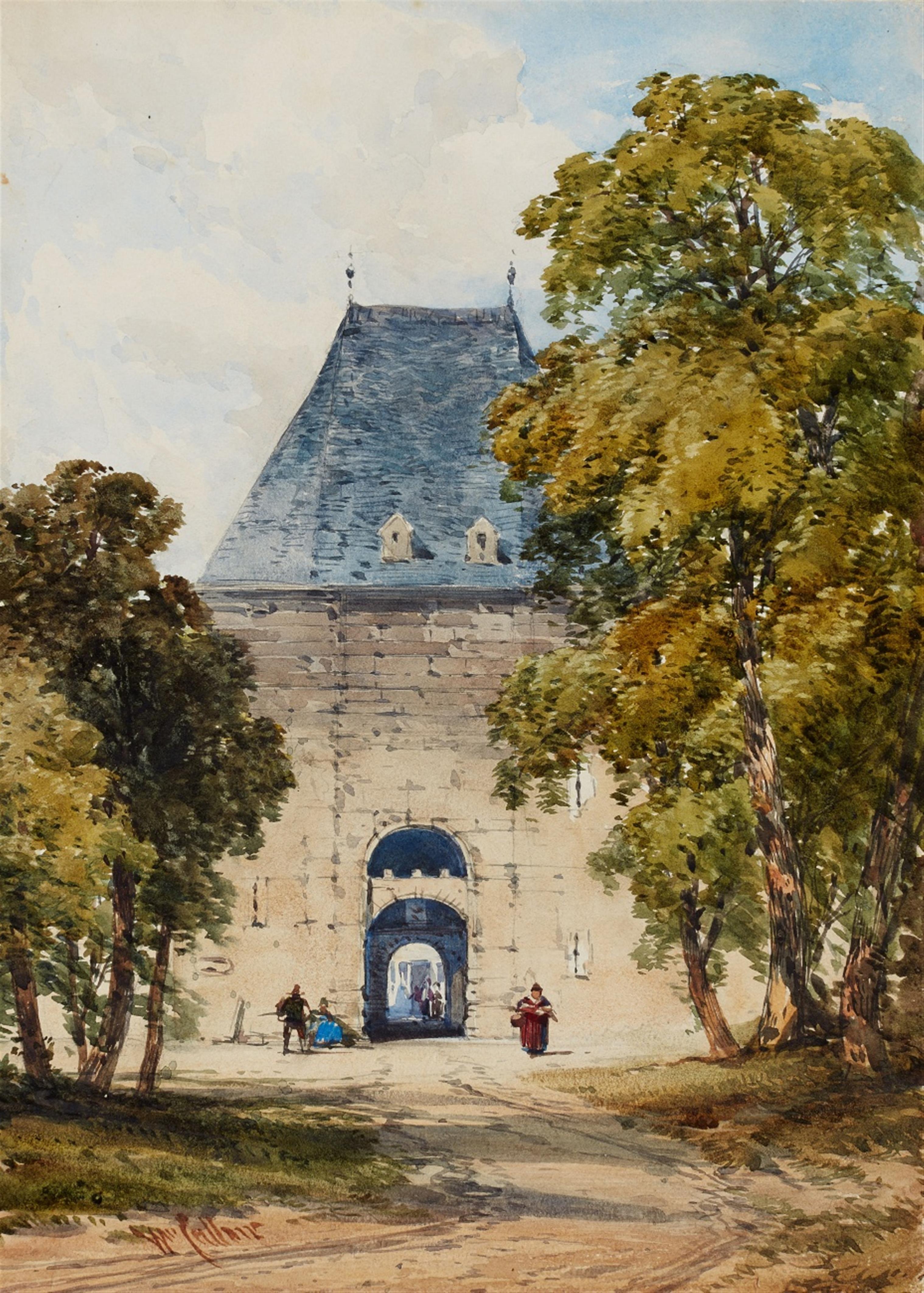 William Callow - View of a Castle Gate - image-1