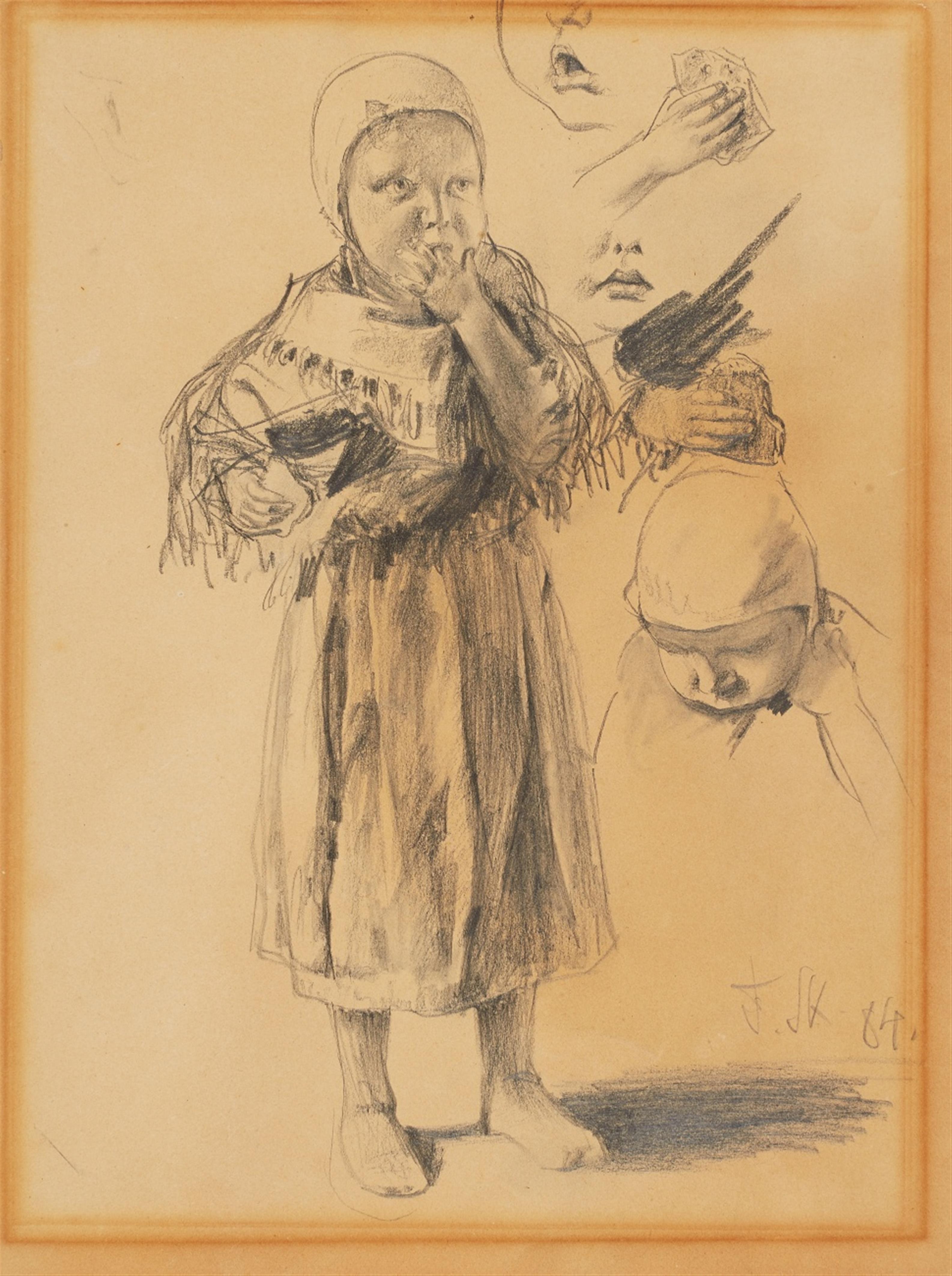Franz Skarbina - A Dutch Fisher Girl - image-1