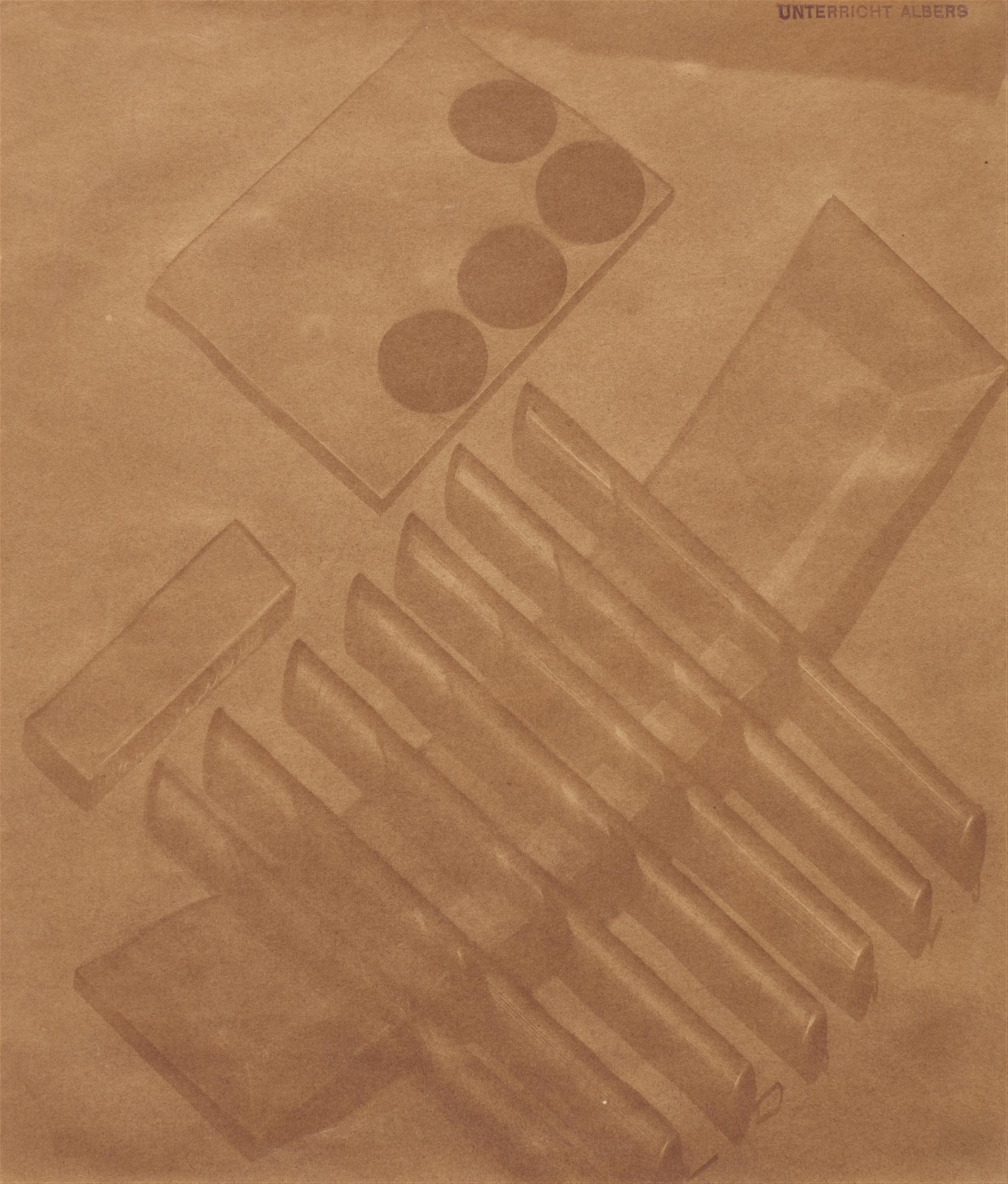 Bauhaus-Photographie - Ohne Titel (Studie eines Bauhausstudenten, Klasse Josef Albers) - image-1