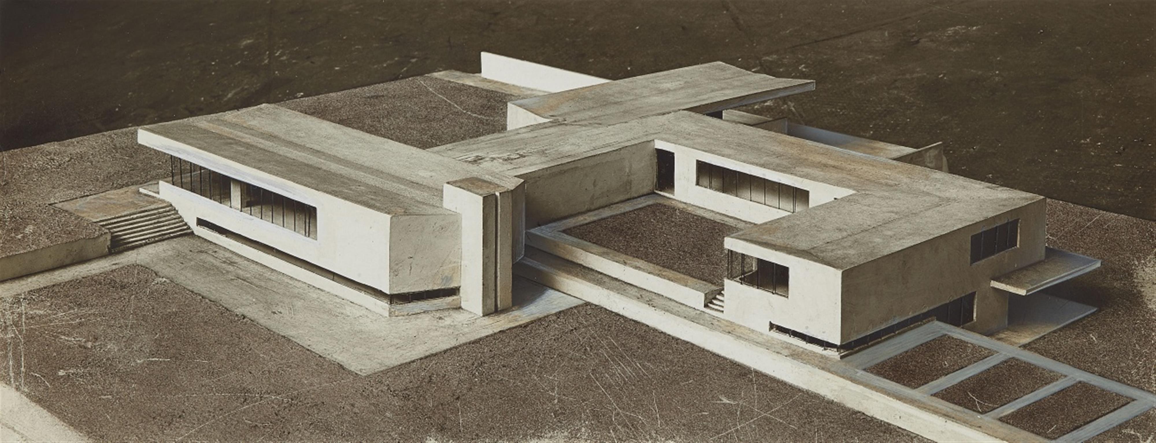 and Anonymous - Modell eines Landhauses aus Eisenbeton und Glas - image-1