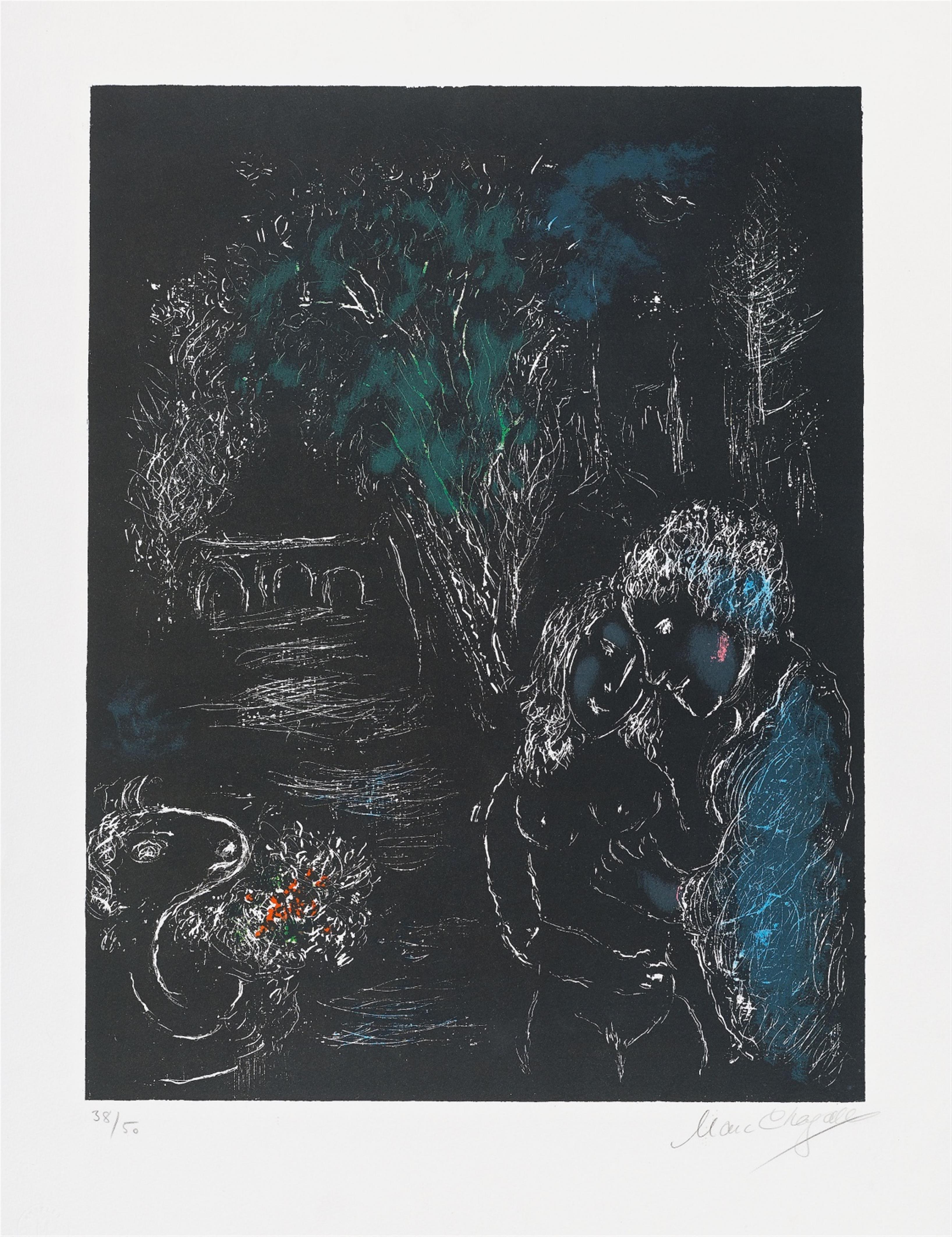 Marc Chagall - L'arbre vert aux Amoureux - image-1