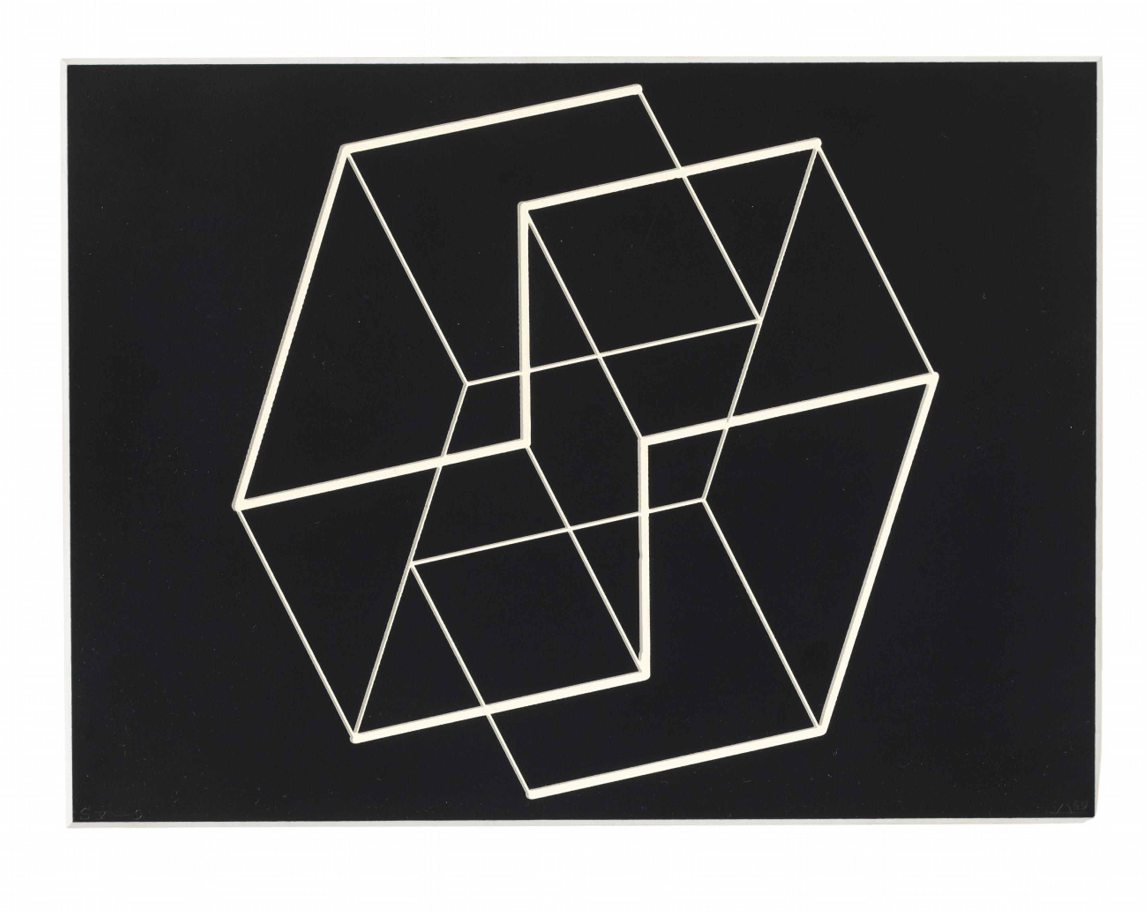 Josef Albers - Strukturale Konstellation SV-3 (From: Édition MAT Collection 59/60) - image-1