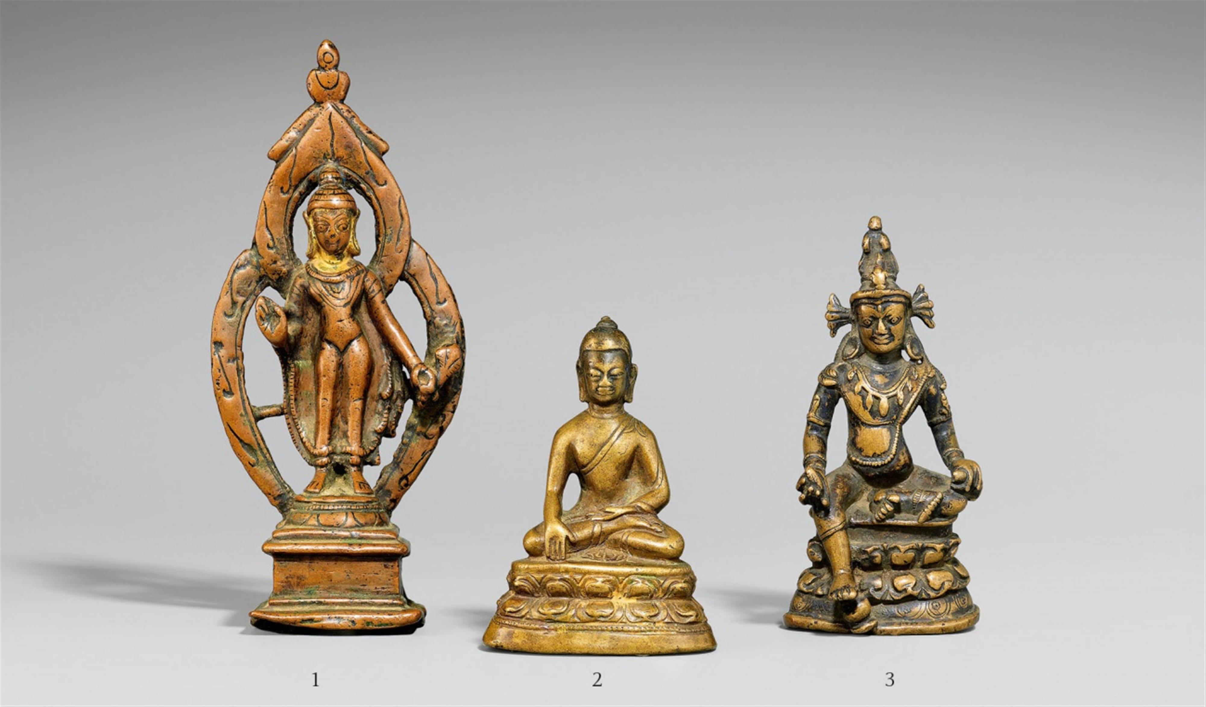 Budda Shakyamuni. Bronze. Tibet. 13./14. Jh. - image-1