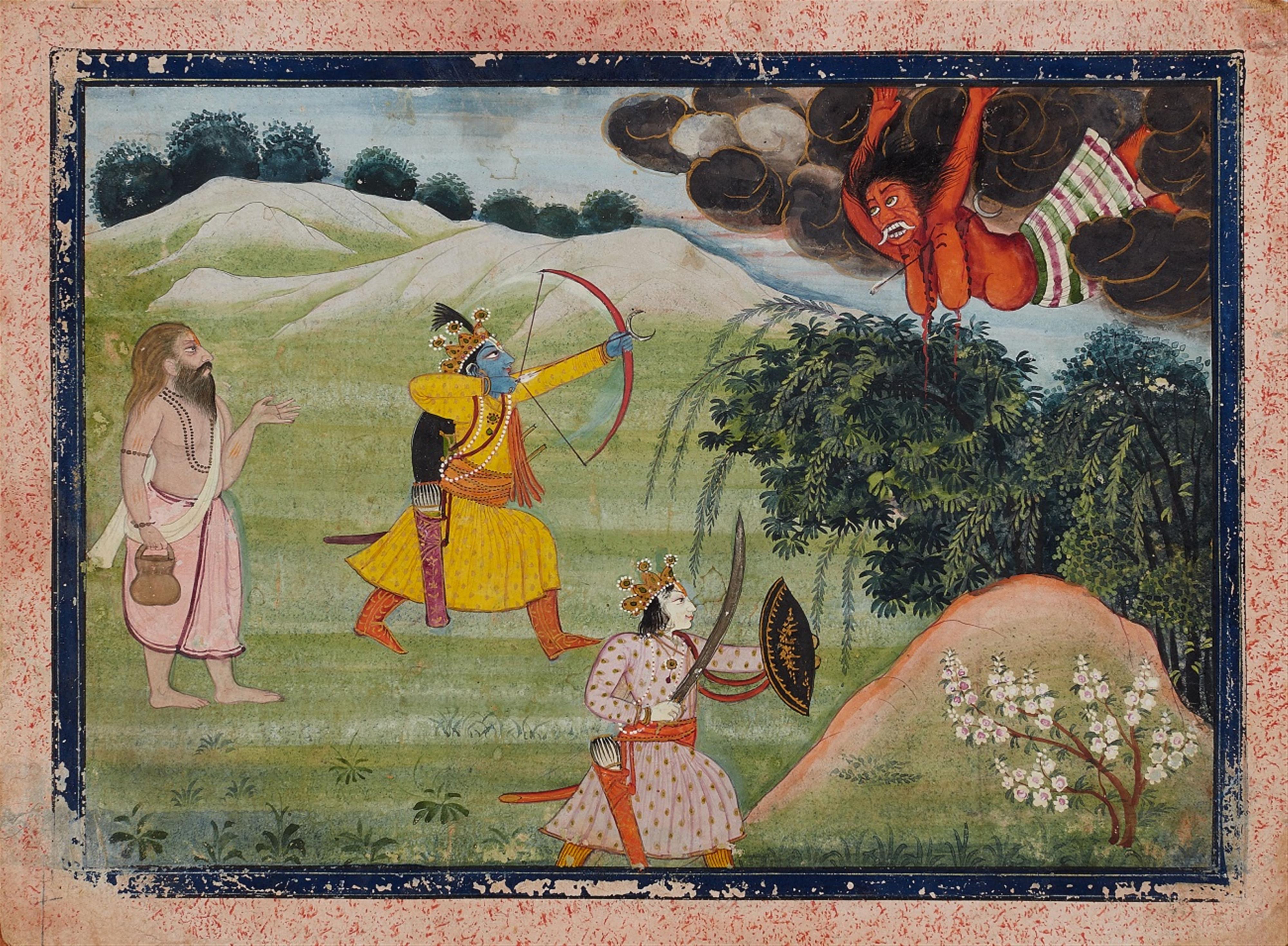 A Pahari painting. 19th century - image-1