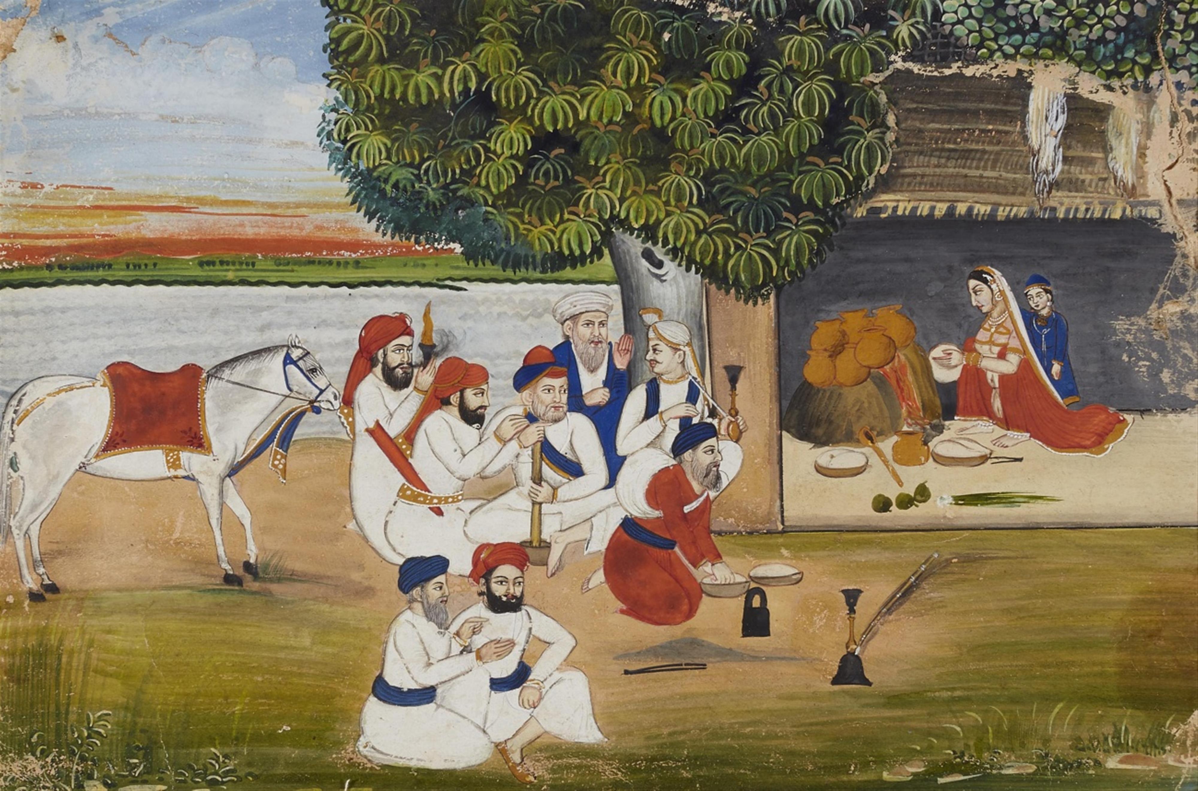 Vier Malereien. Indien. 19./20. Jh. - image-3