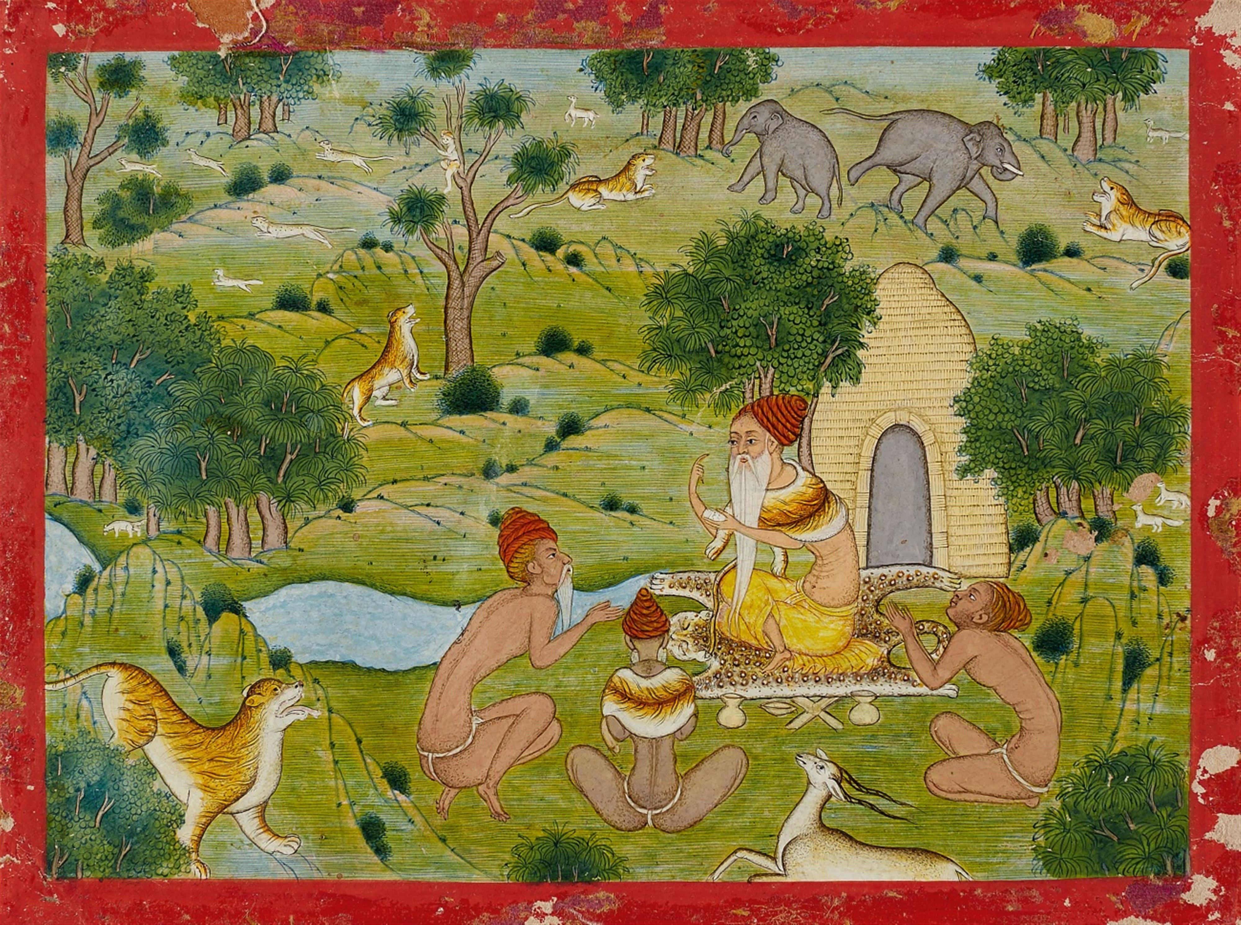Drei Malereien. Indien 19./20. Jh. - image-1