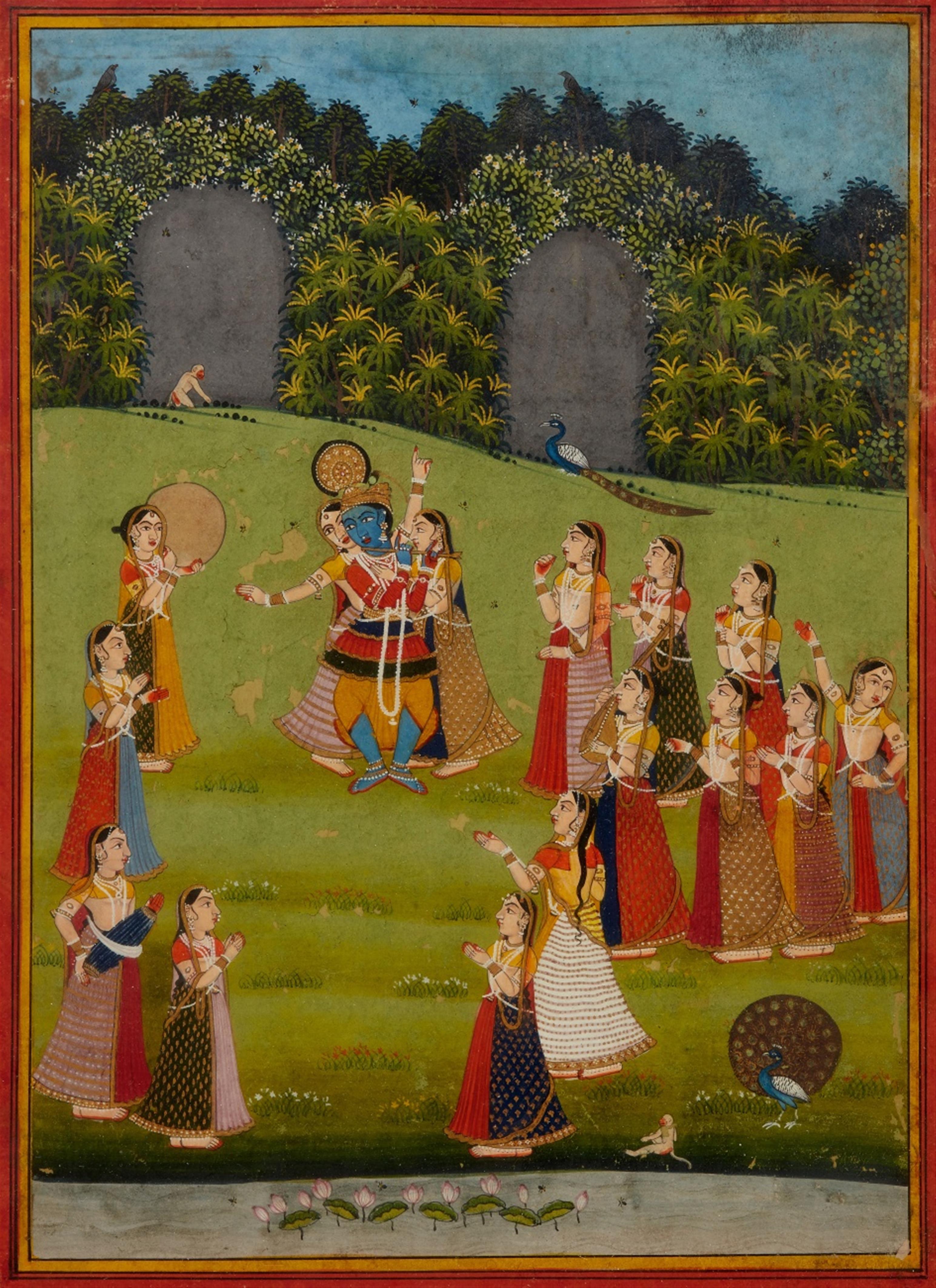 A Rajasthani painting. Possibly Jaipur. 19th century - image-1