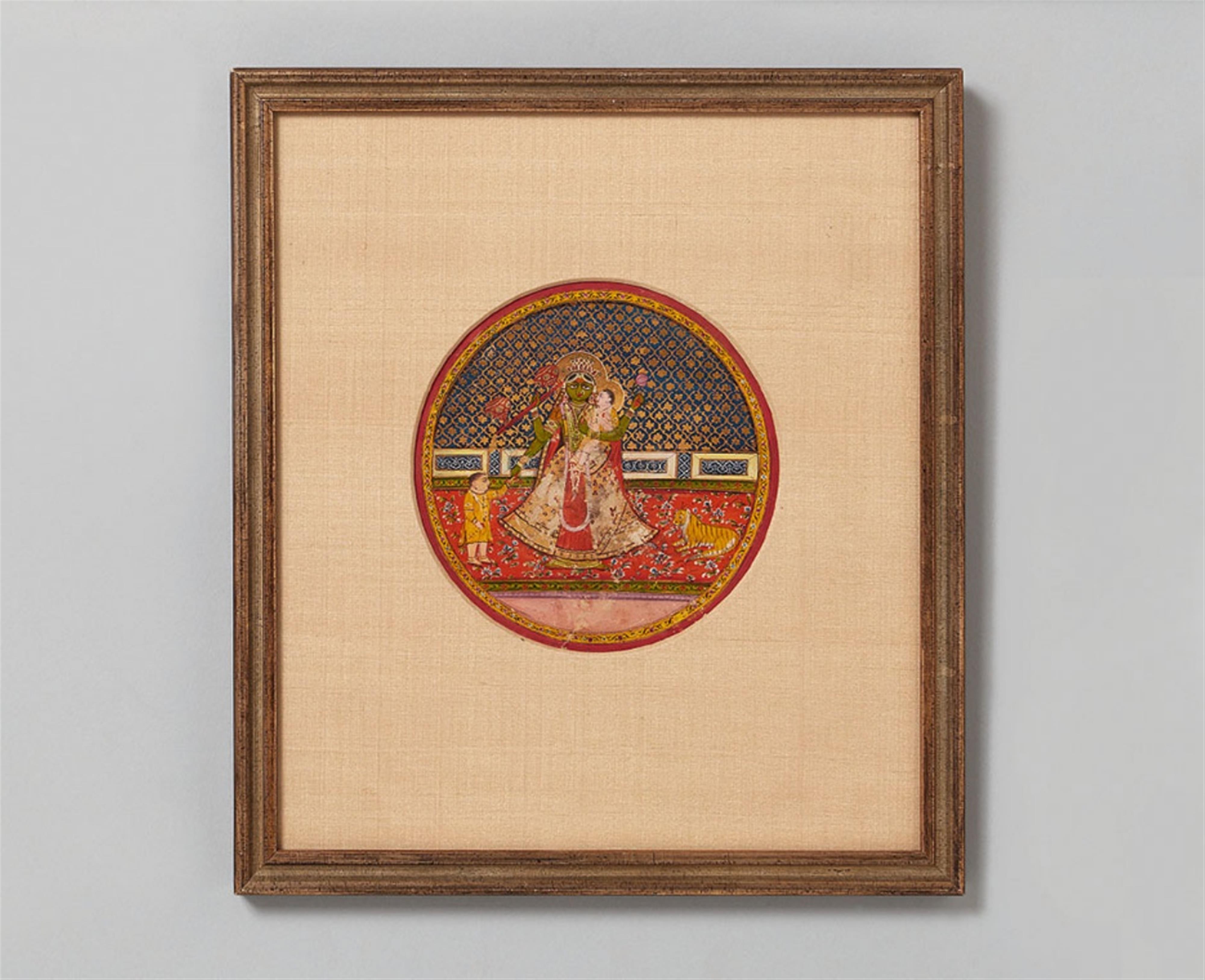 A circular Orissa (?) painting. 19th/early 20th century - image-1