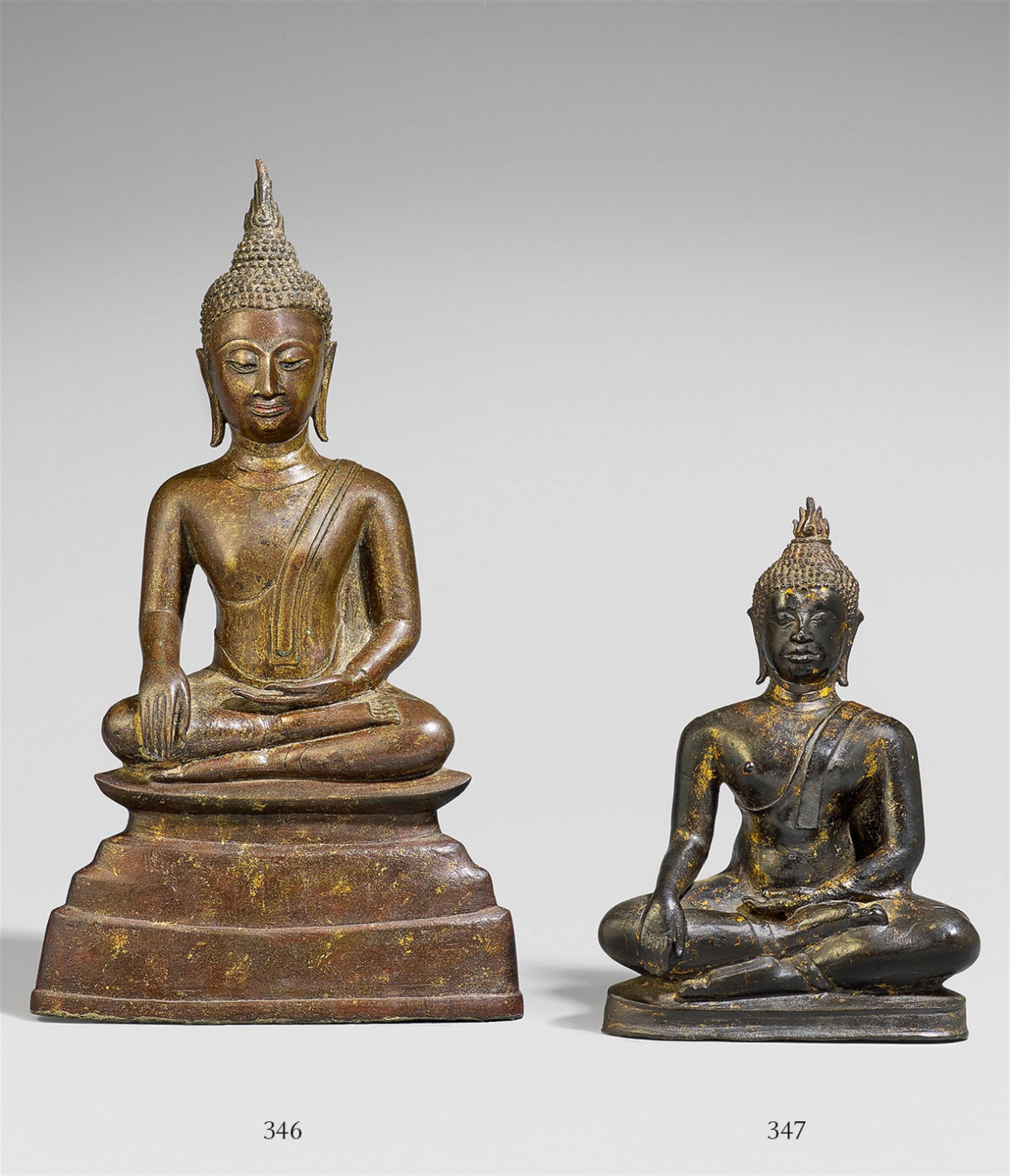 Buddha Maravijaya. Bronze. Thailand, Ayutthaya-Stil. 19. Jh. oder früher - image-1