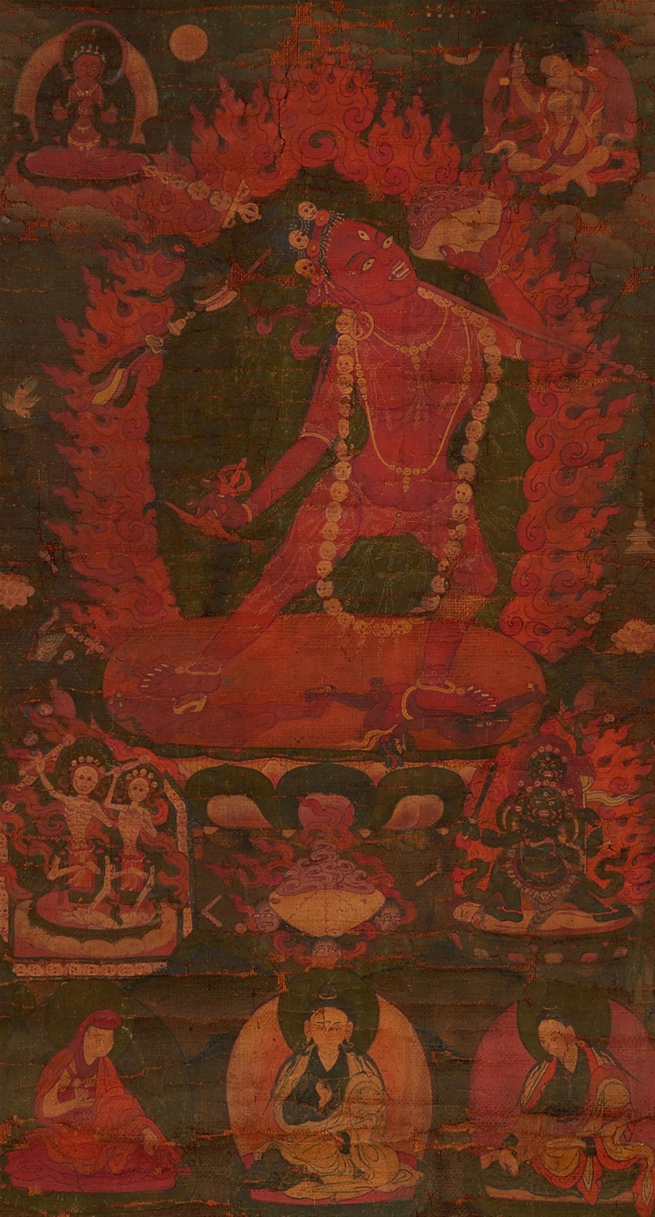 Two Tibetan thangka of Vajrapani and Vajrayogini. 18th/19th century - image-2