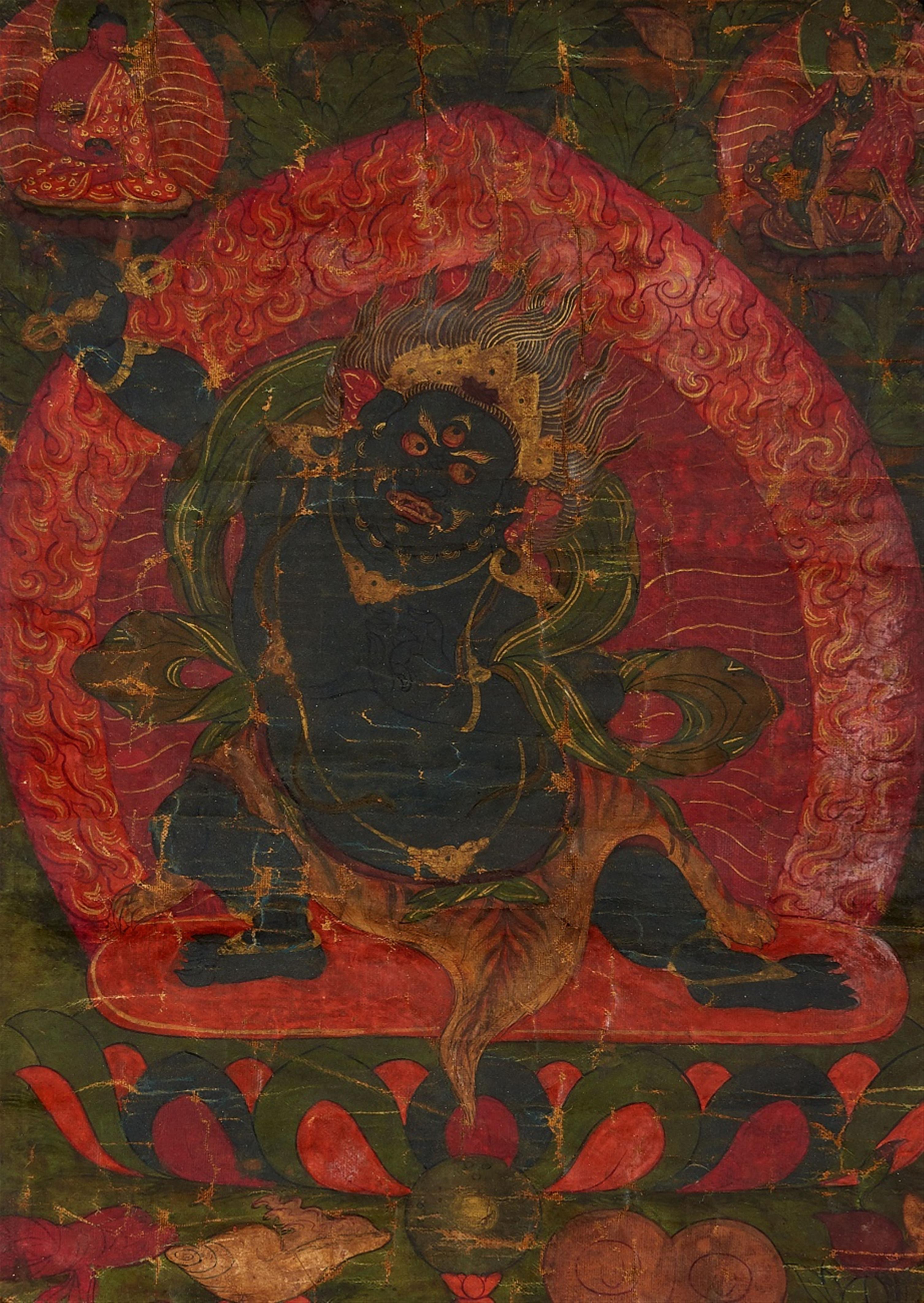 Two Tibetan thangka of Vajrapani and Vajrayogini. 18th/19th century - image-1