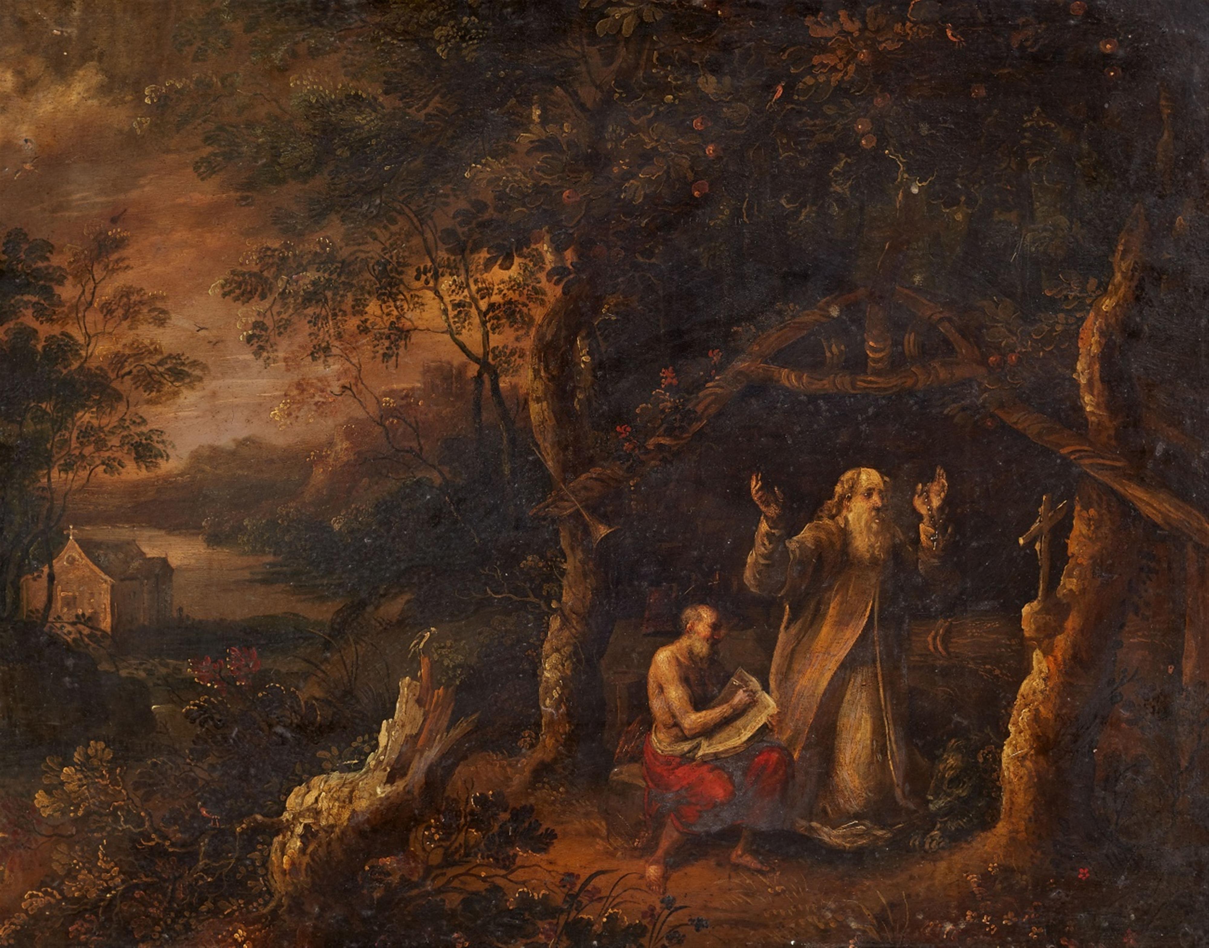 Lodewyk Toeput, gen. Pozzoserrato, Umkreis - Landschaft mit dem Heiligen Hieronymus - image-1