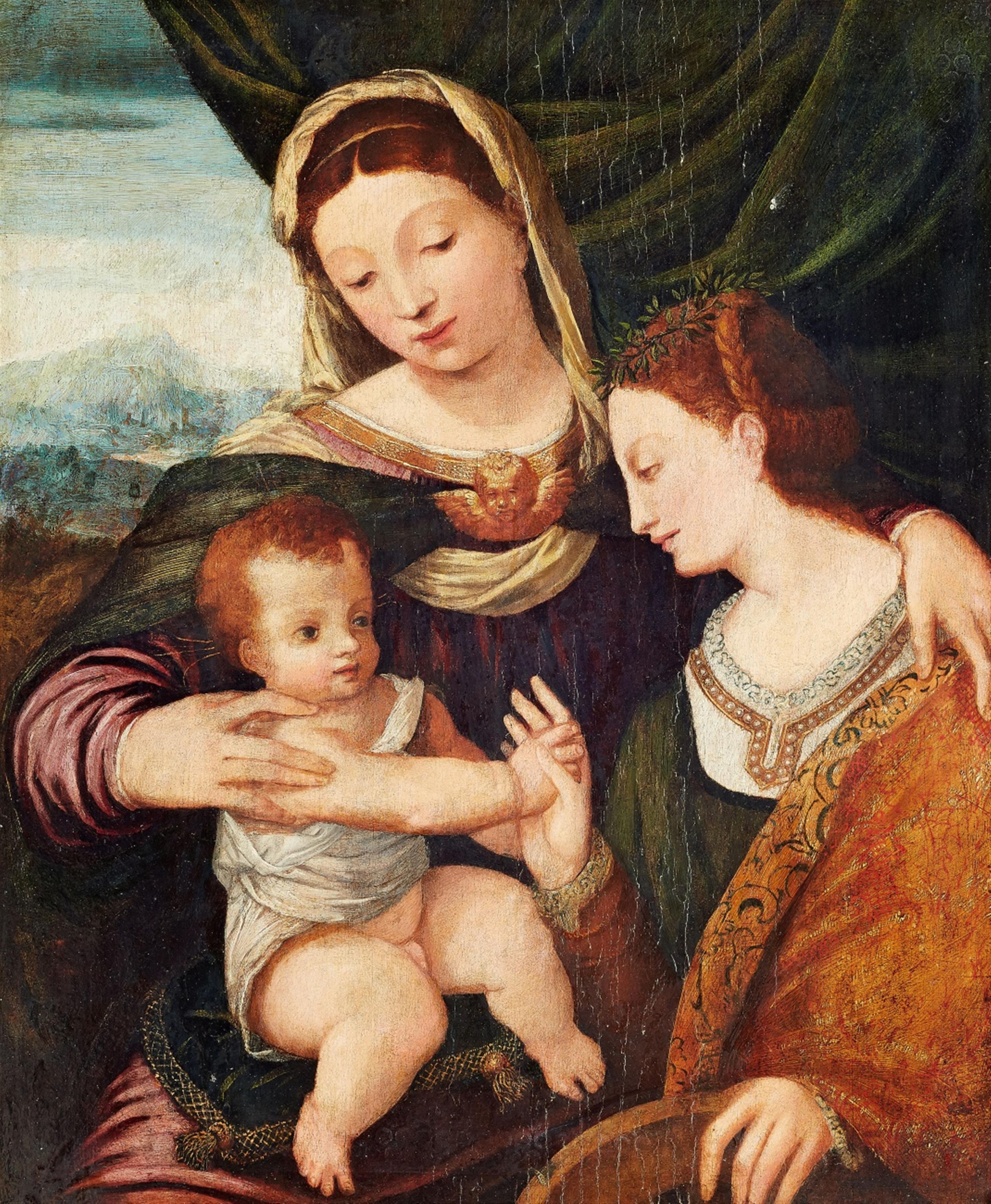 Venetian School, 16th century - The Mystical Marriage of Saint Catherine - image-1