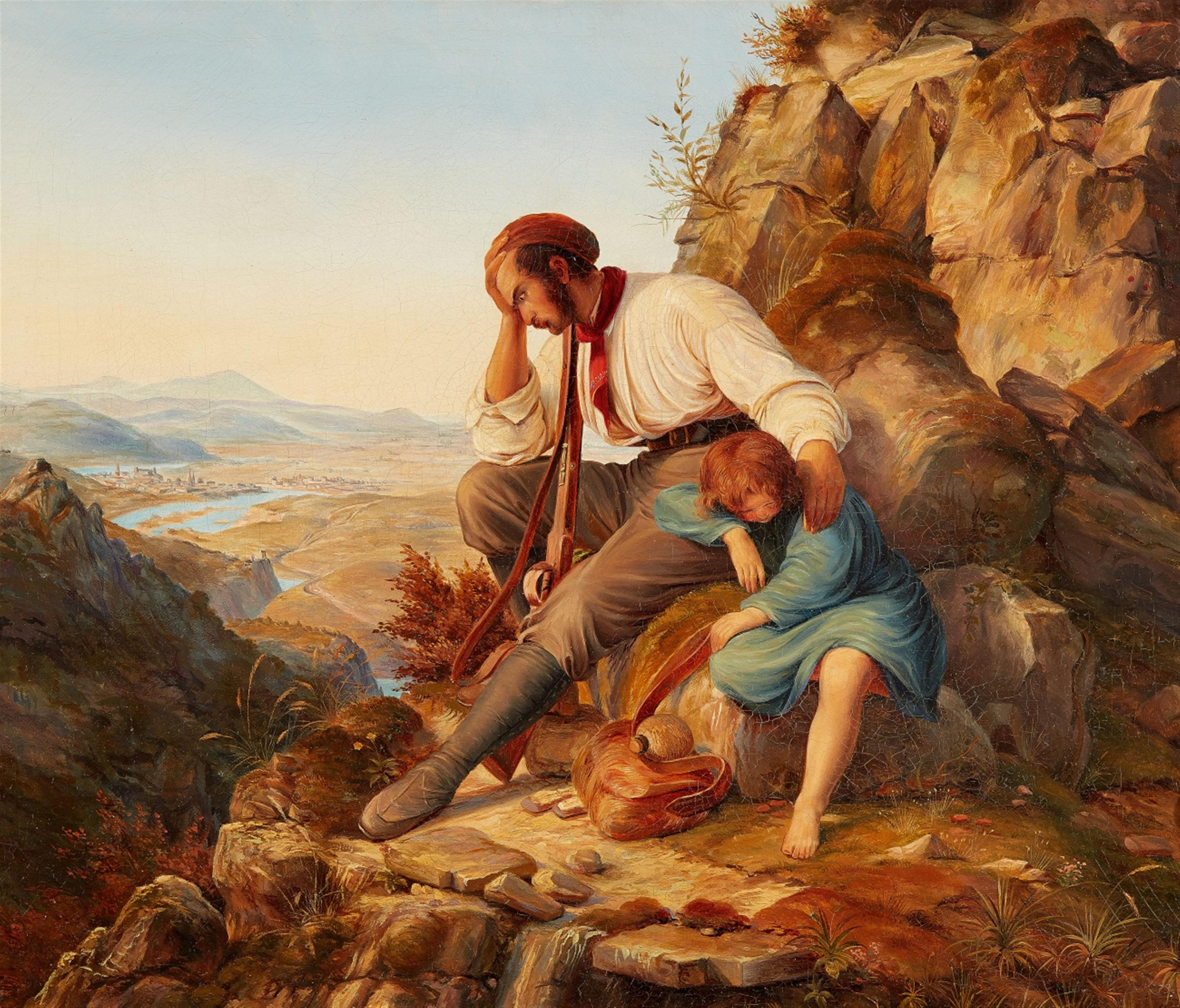 Carl Friedrich Lessing, attributed to - The Robber and his Child - image-1