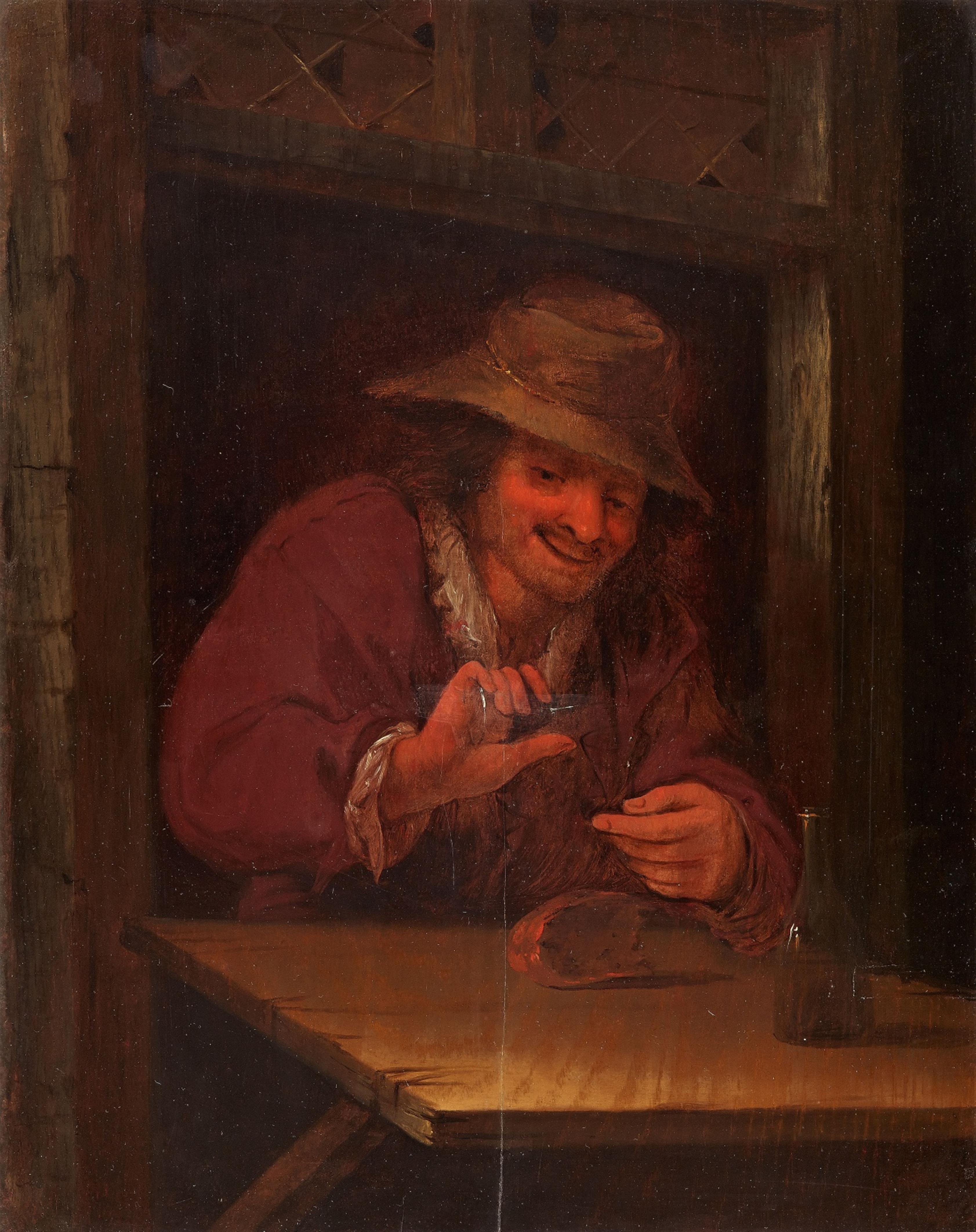 Niederländischer Meister des 17. Jahrhunderts - Trinkender Bauer - image-1