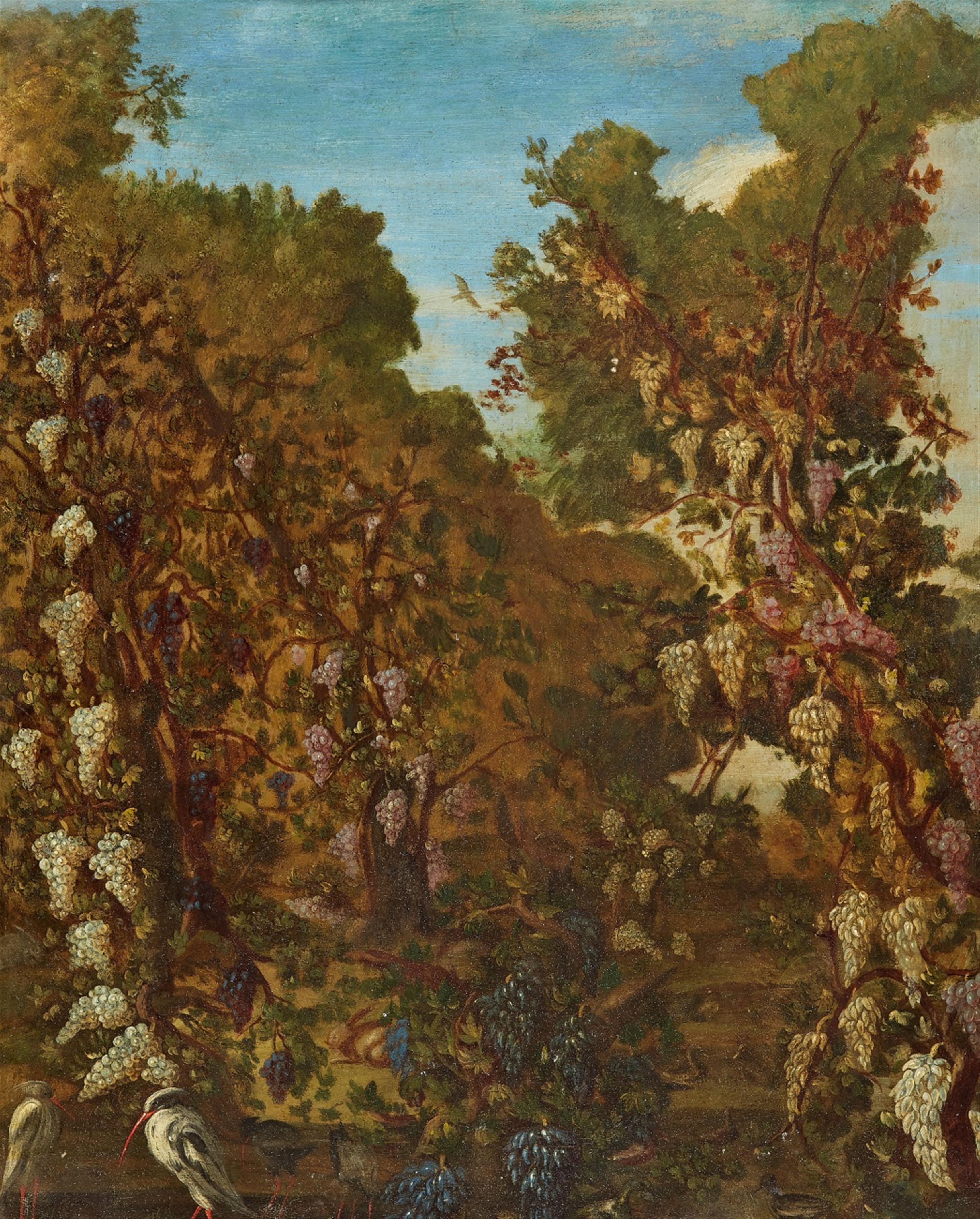 Niederländischer Meister des 17. Jahrhunderts - Landschaft mit Weinstöcken - image-1
