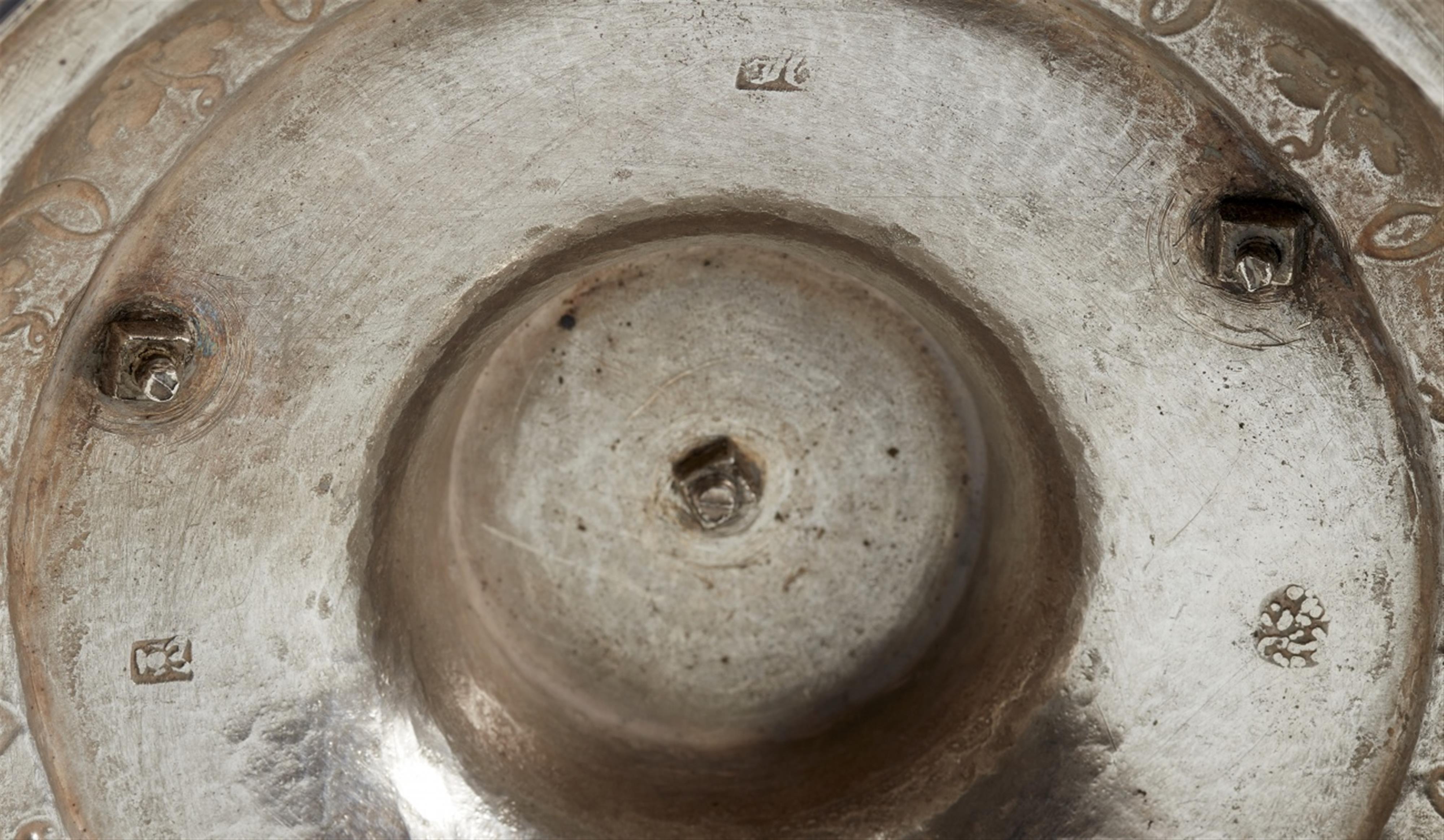 A German Empire silver sugar dish. Illegible maker's mark, ca. 1819. - image-2