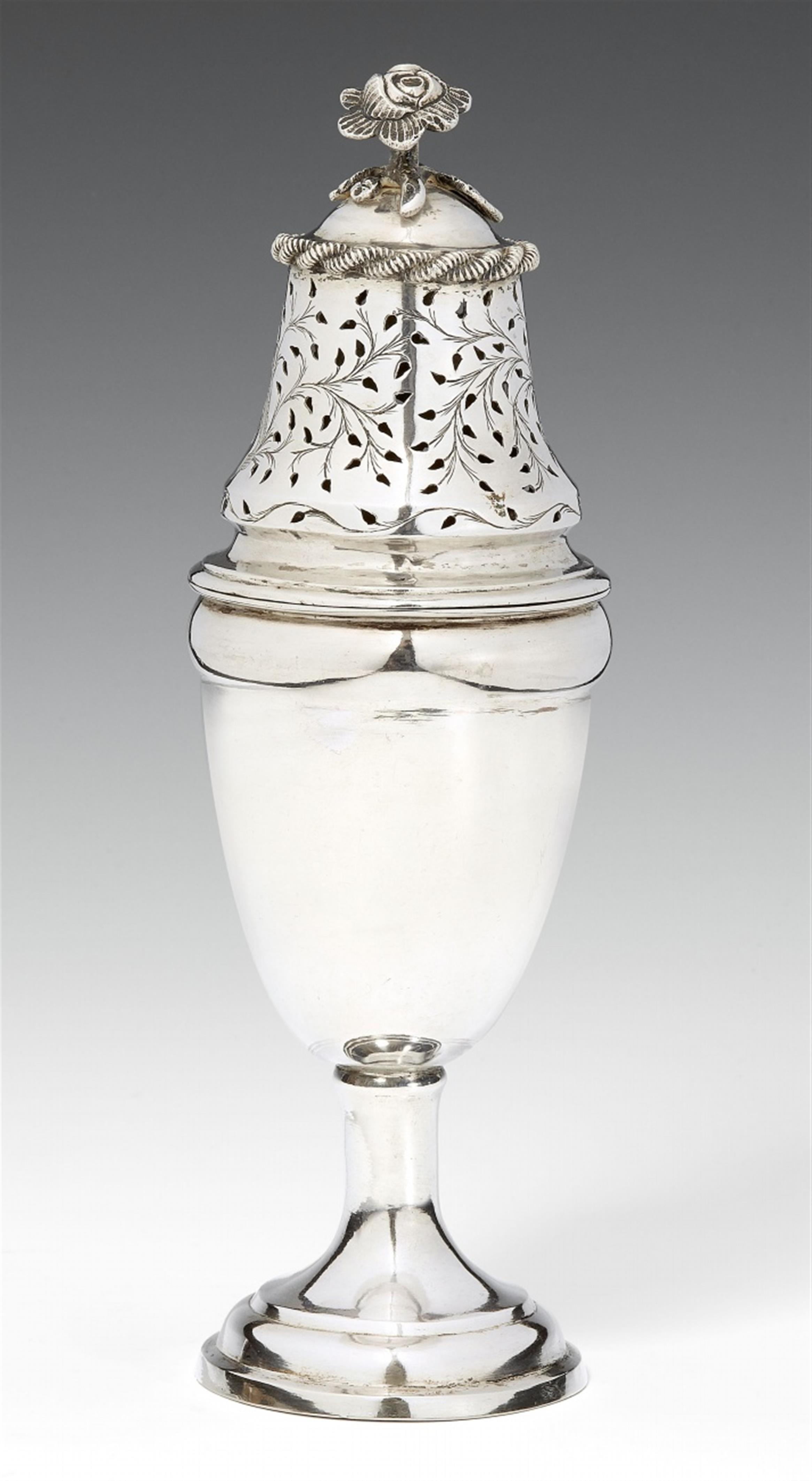 A Baltic silver sugar caster. Haspal, marks of Peter Christian Möring, ca. 1780/90. - image-1
