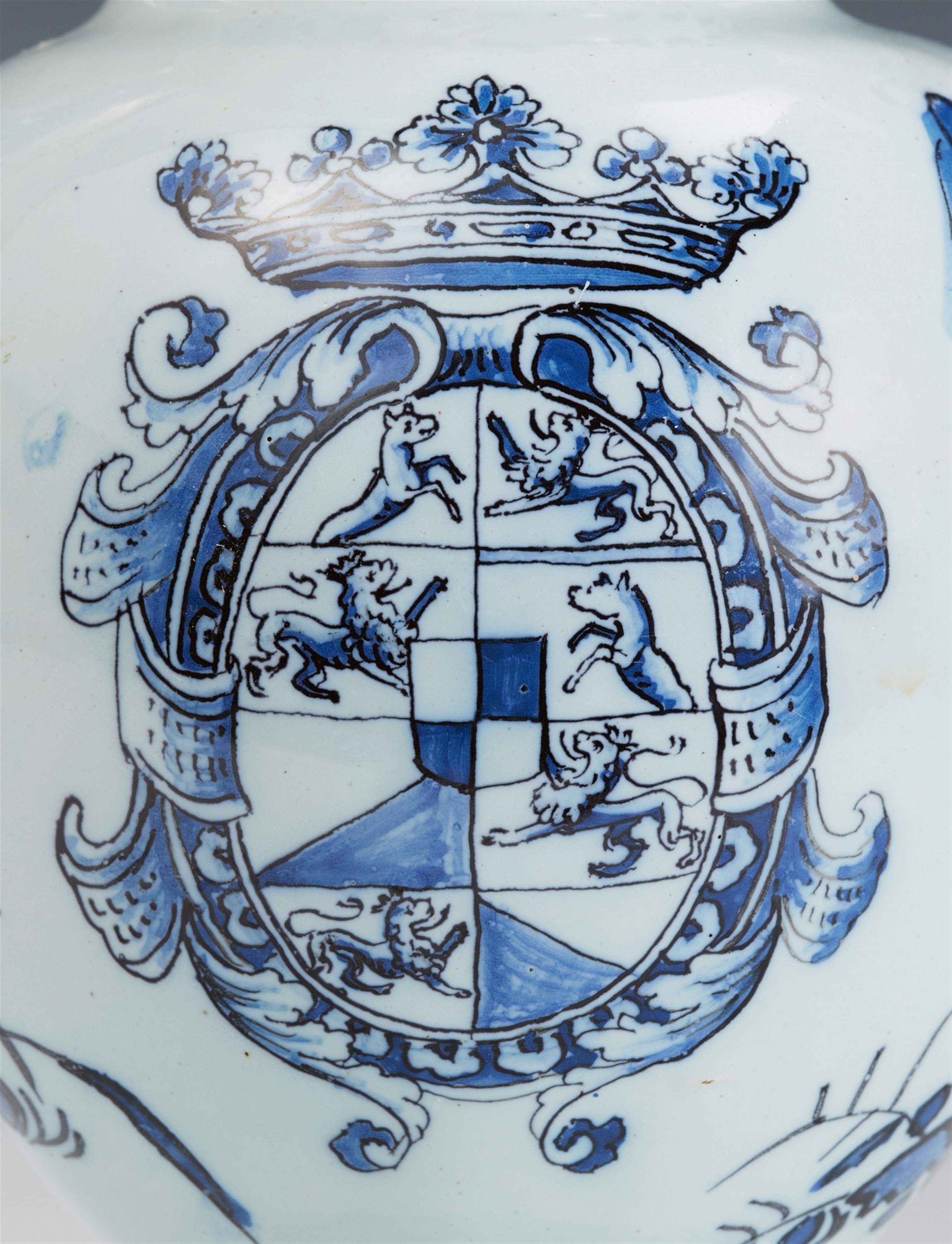 A faience albarello with the arms of the Zinzendorf family - image-2