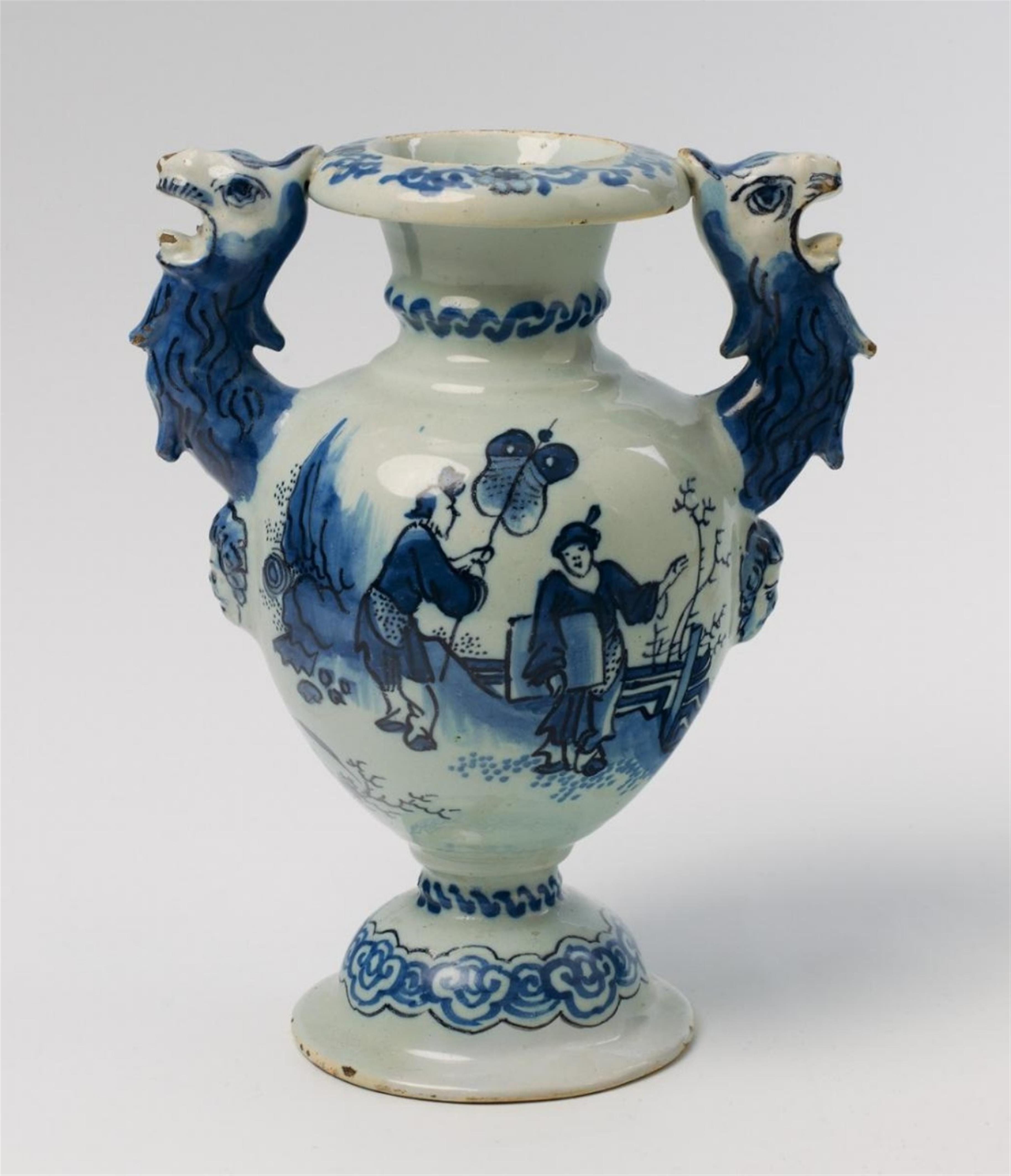 A faience albarello with the arms of the Zinzendorf family - image-1