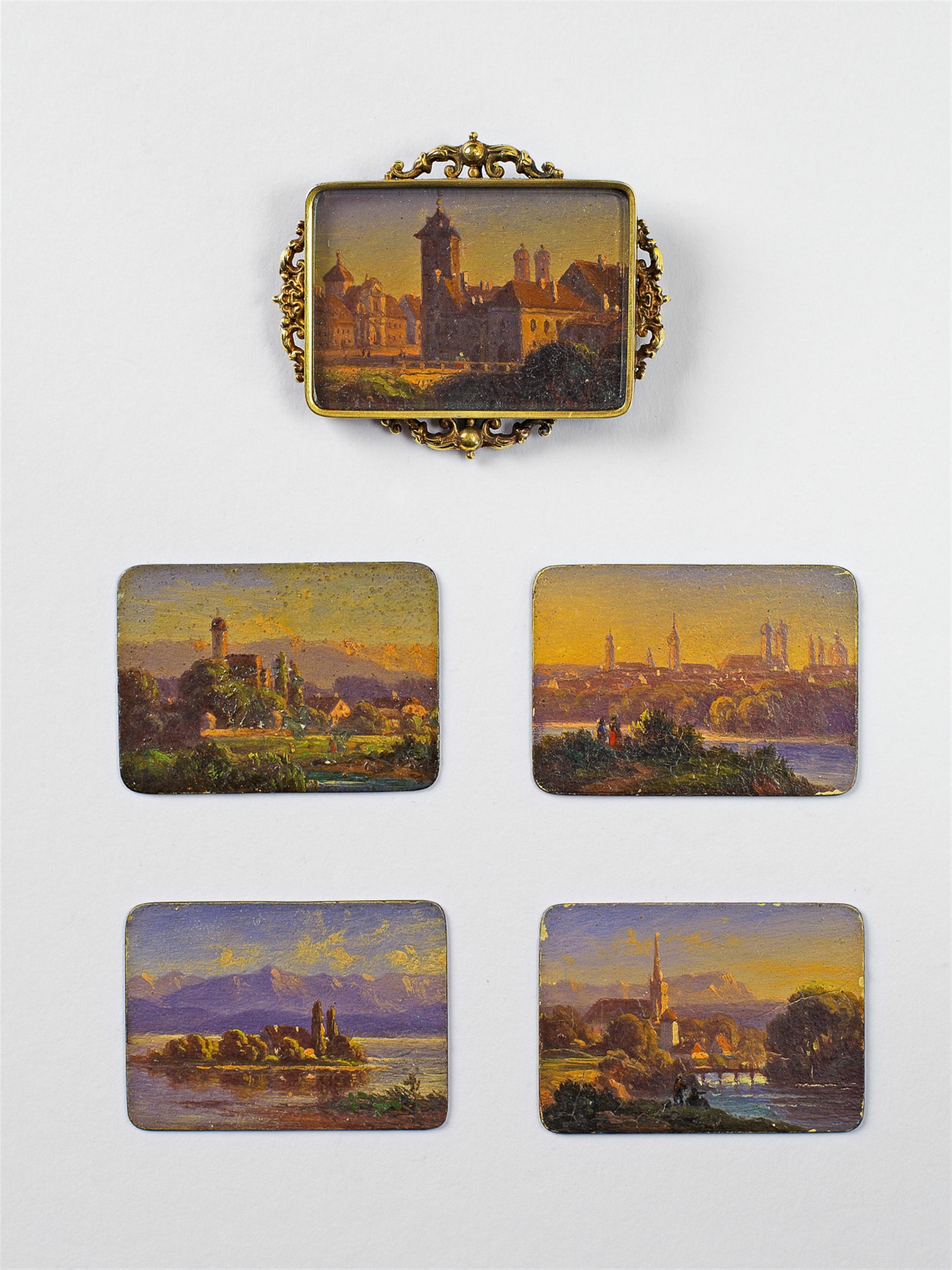 A 14k gold souvenir brooch of Munich - image-2