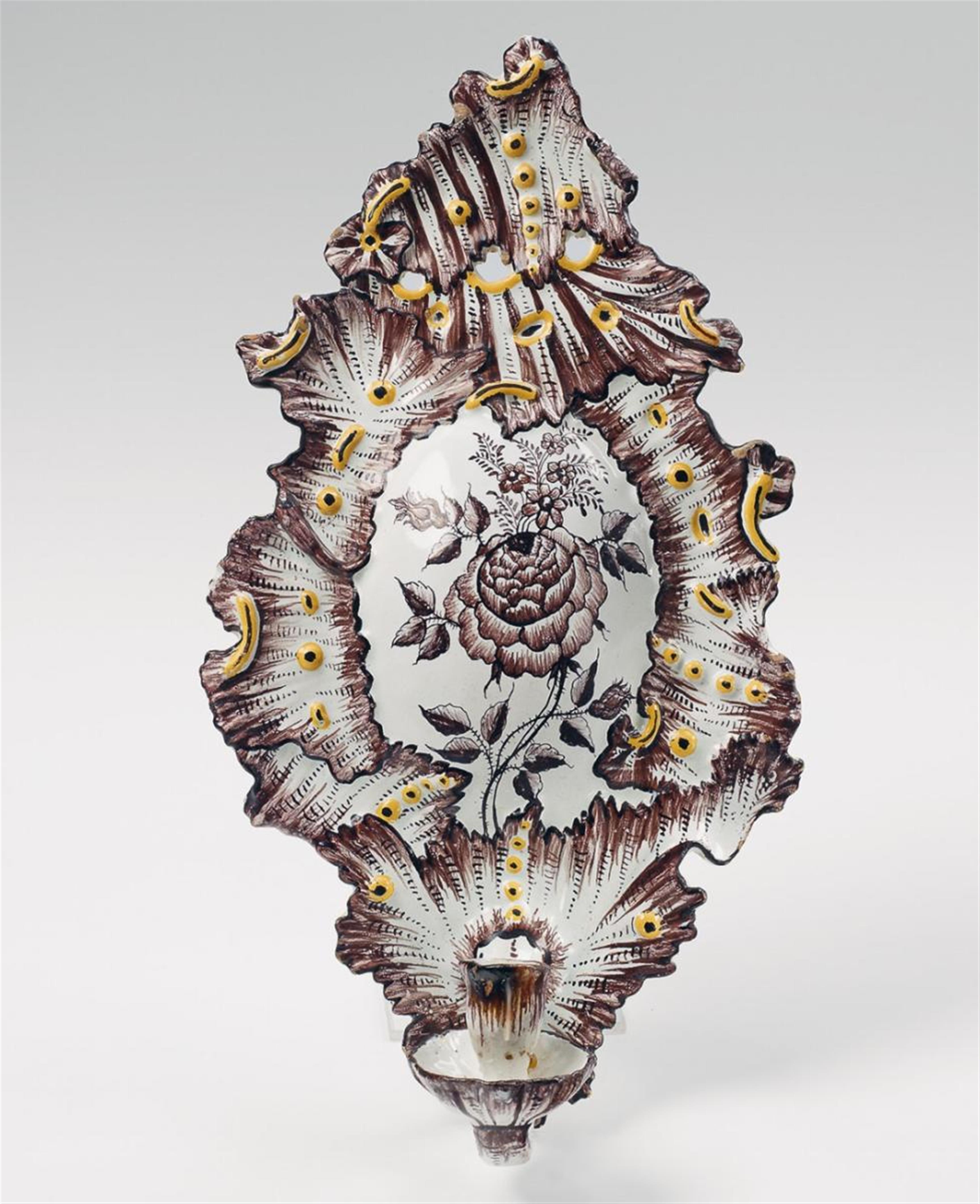 A large faience wall sconce - image-2