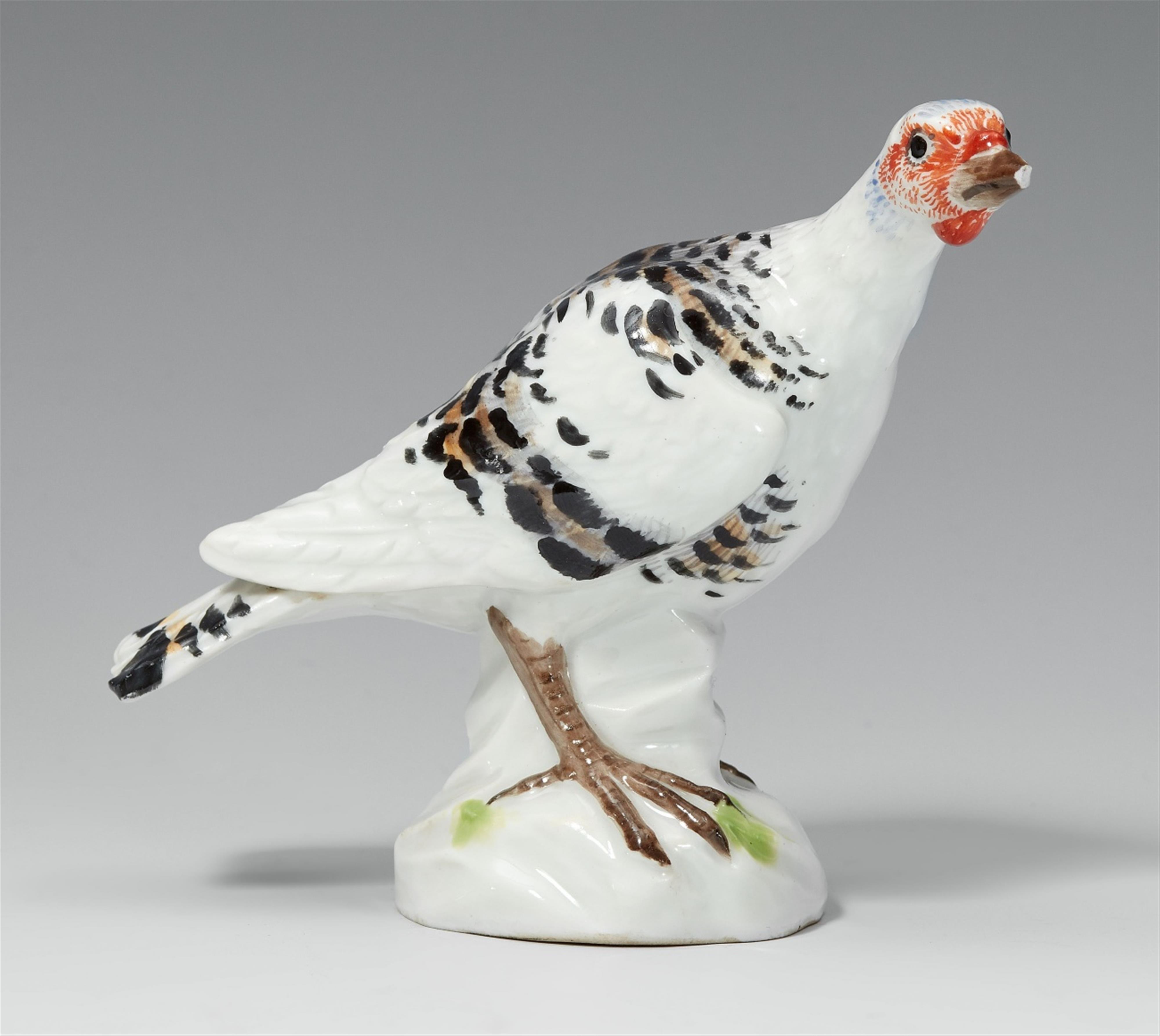 A rare Meissen porcelain model of a snow grouse - image-1