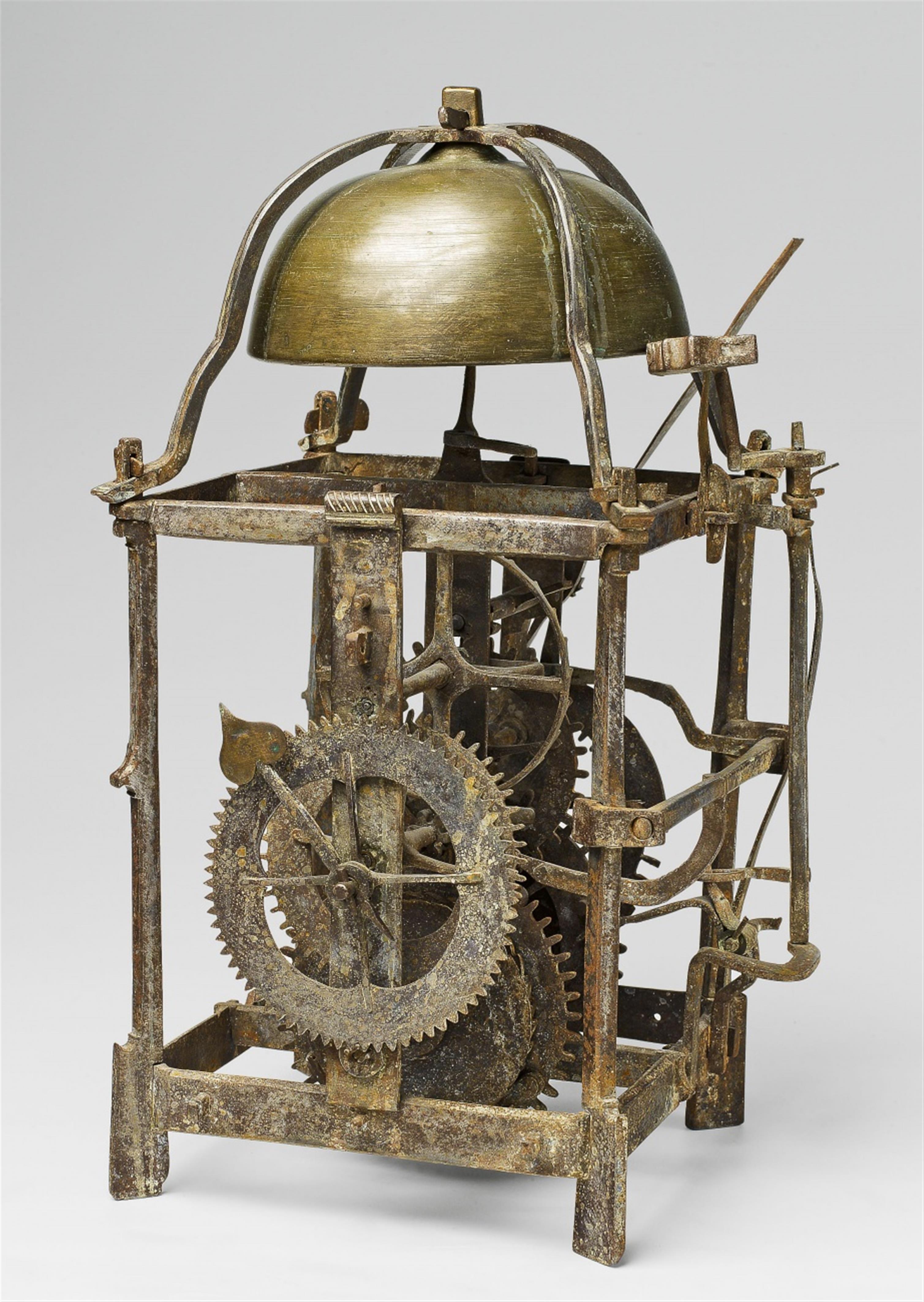 An early South German cast iron lantern clock - image-1