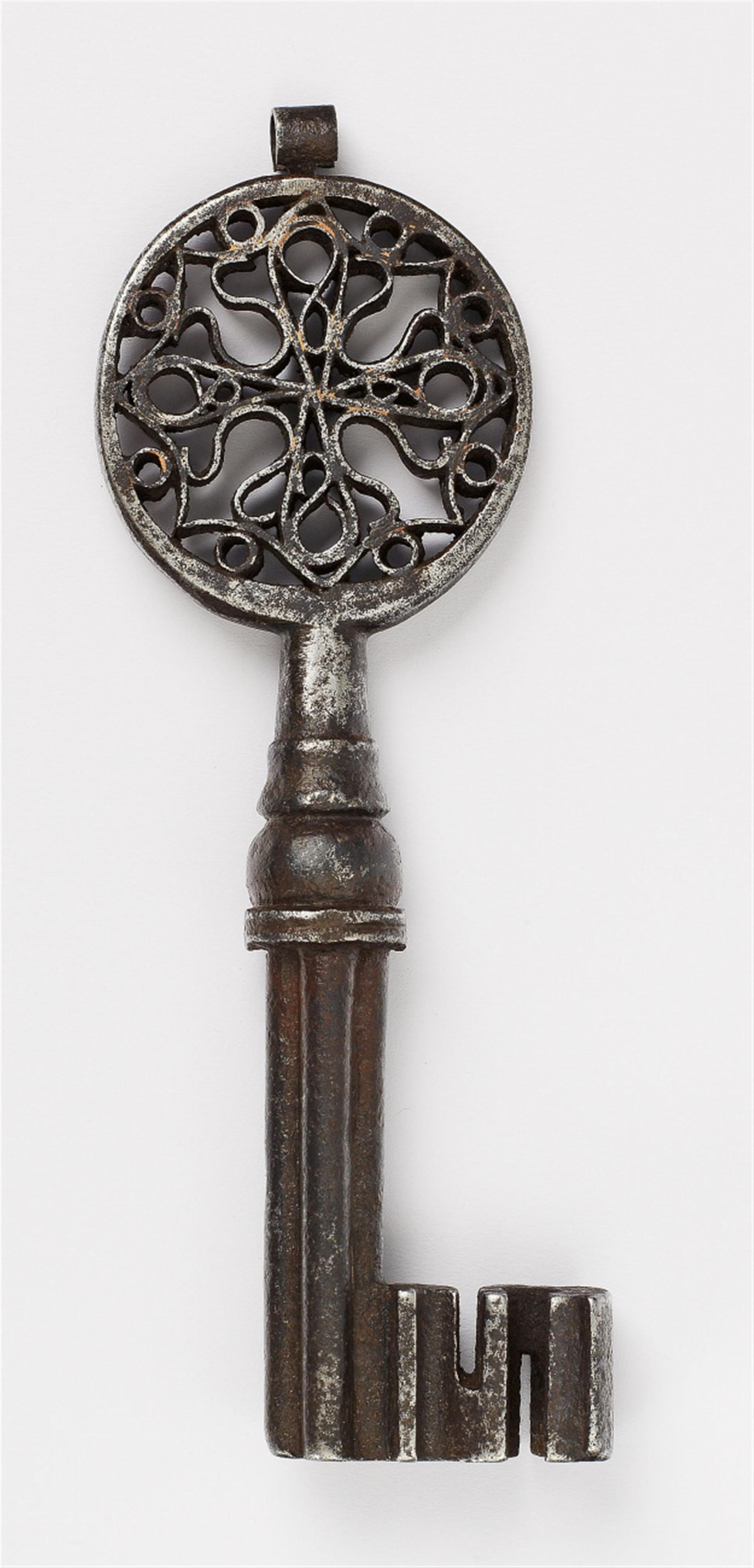 A cast iron Venetian safe key - image-1