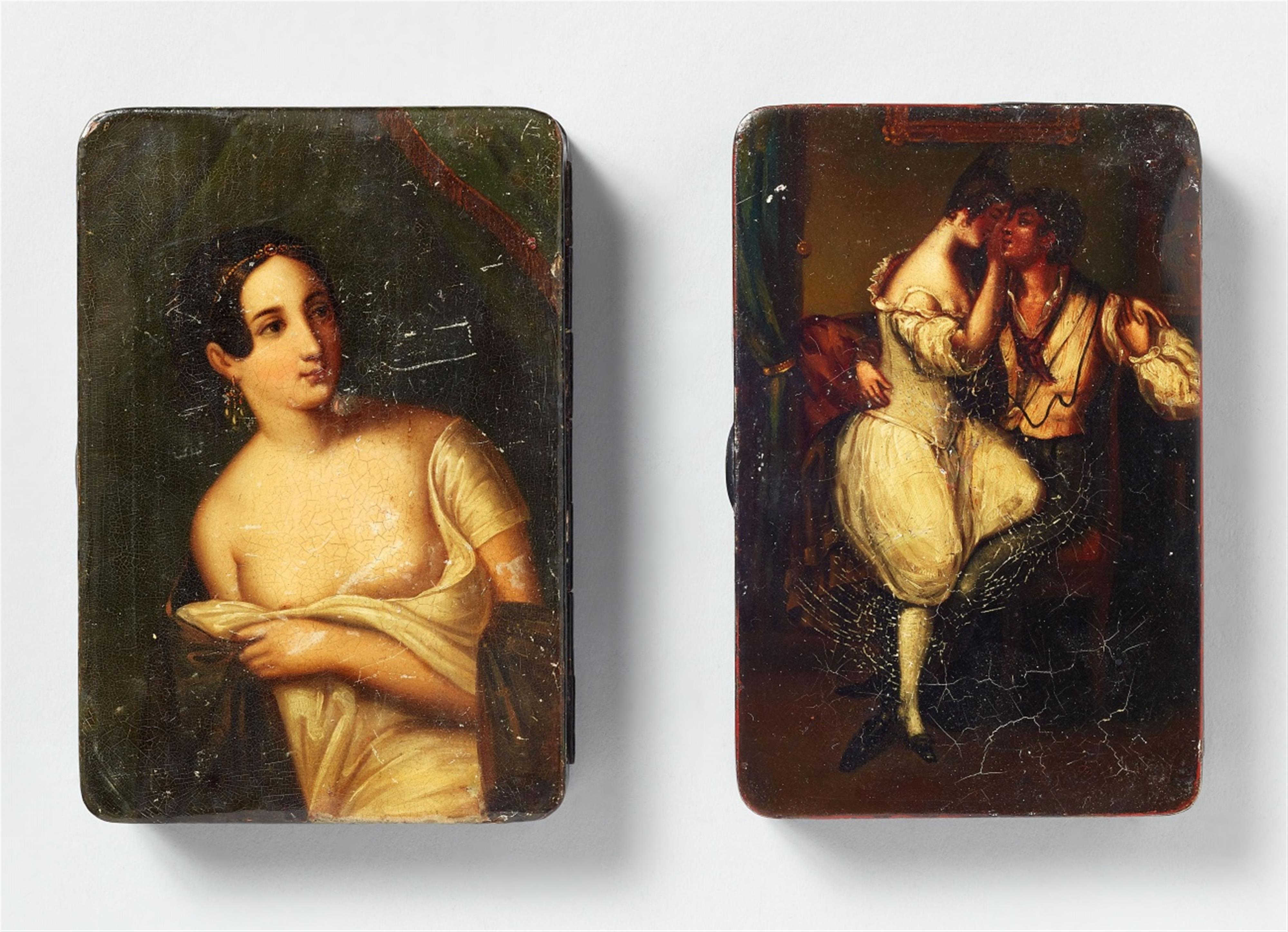 Two Brunswick lacquered tin boxes - image-1