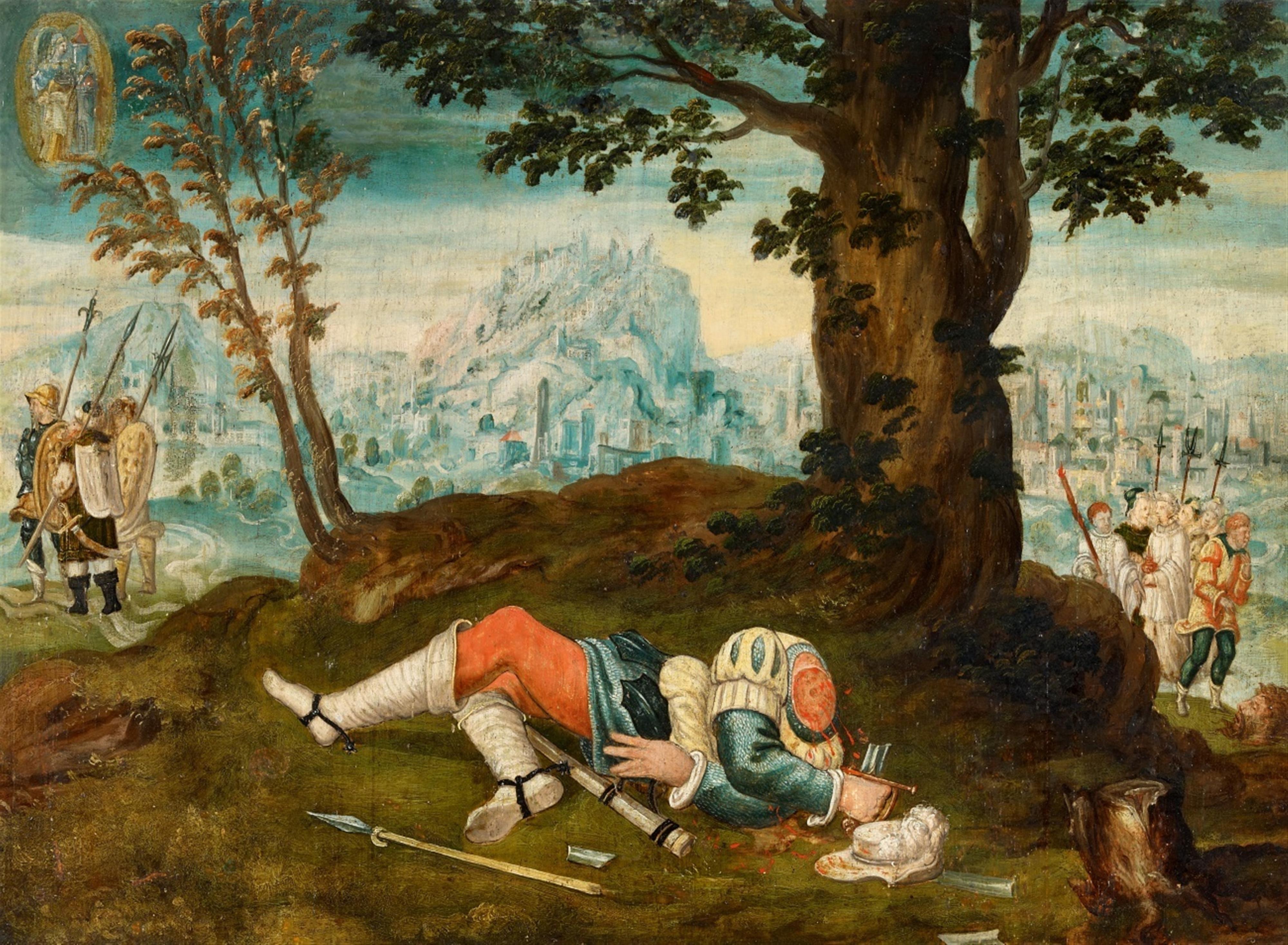 Deutscher Meister um 1520 - Zwei Szenen aus dem Leben der Hl. Barbara - image-2