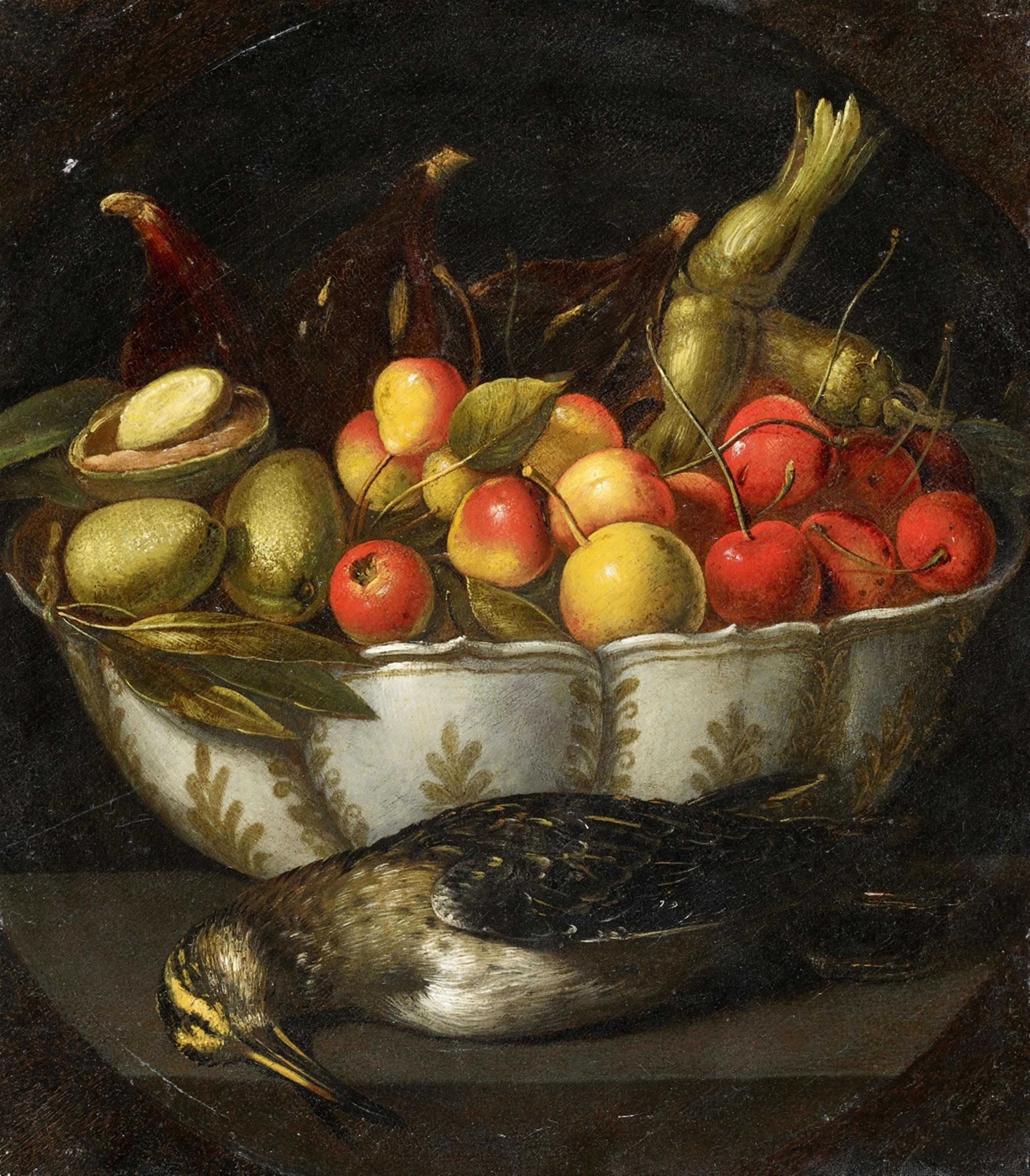 Francesco Codino, zugeschrieben - Stillleben mit Früchten, Nüssen und Drossel - image-1
