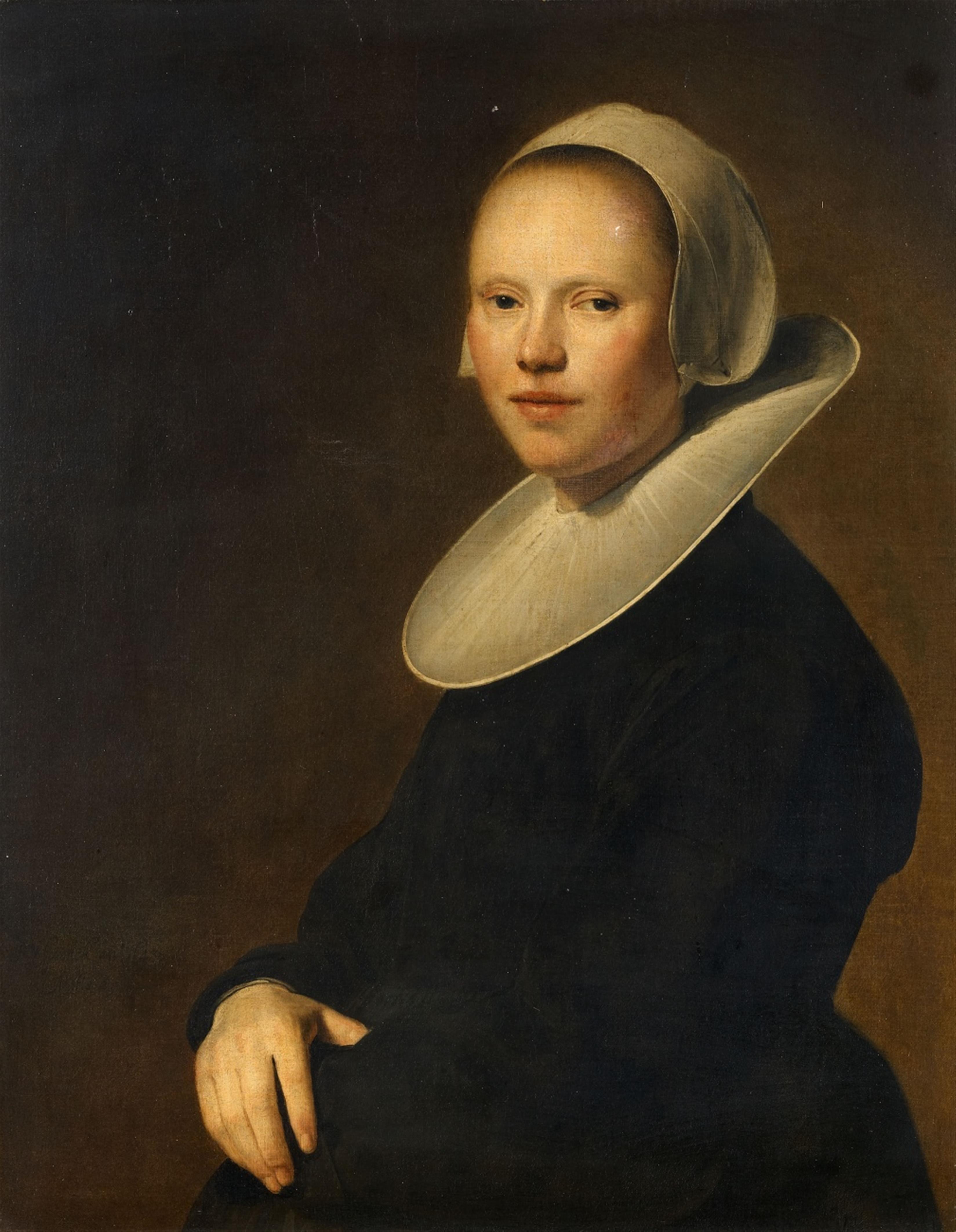 Johannes Cornelisz. Verspronck - Bildnis einer jungen Frau - image-1