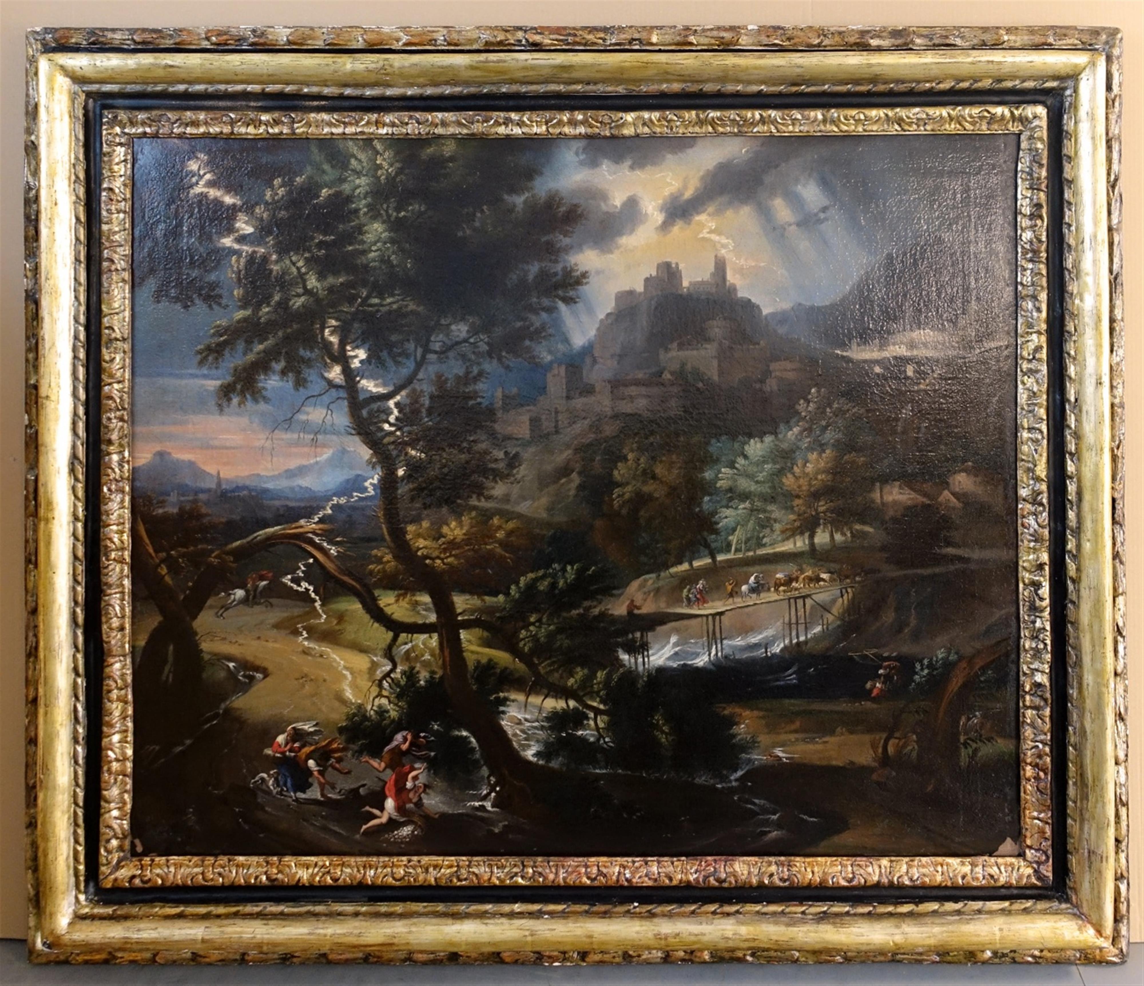 Pieter Mulier, called Tempesta - Landscape with Figures Fleeing from a Storm - image-2