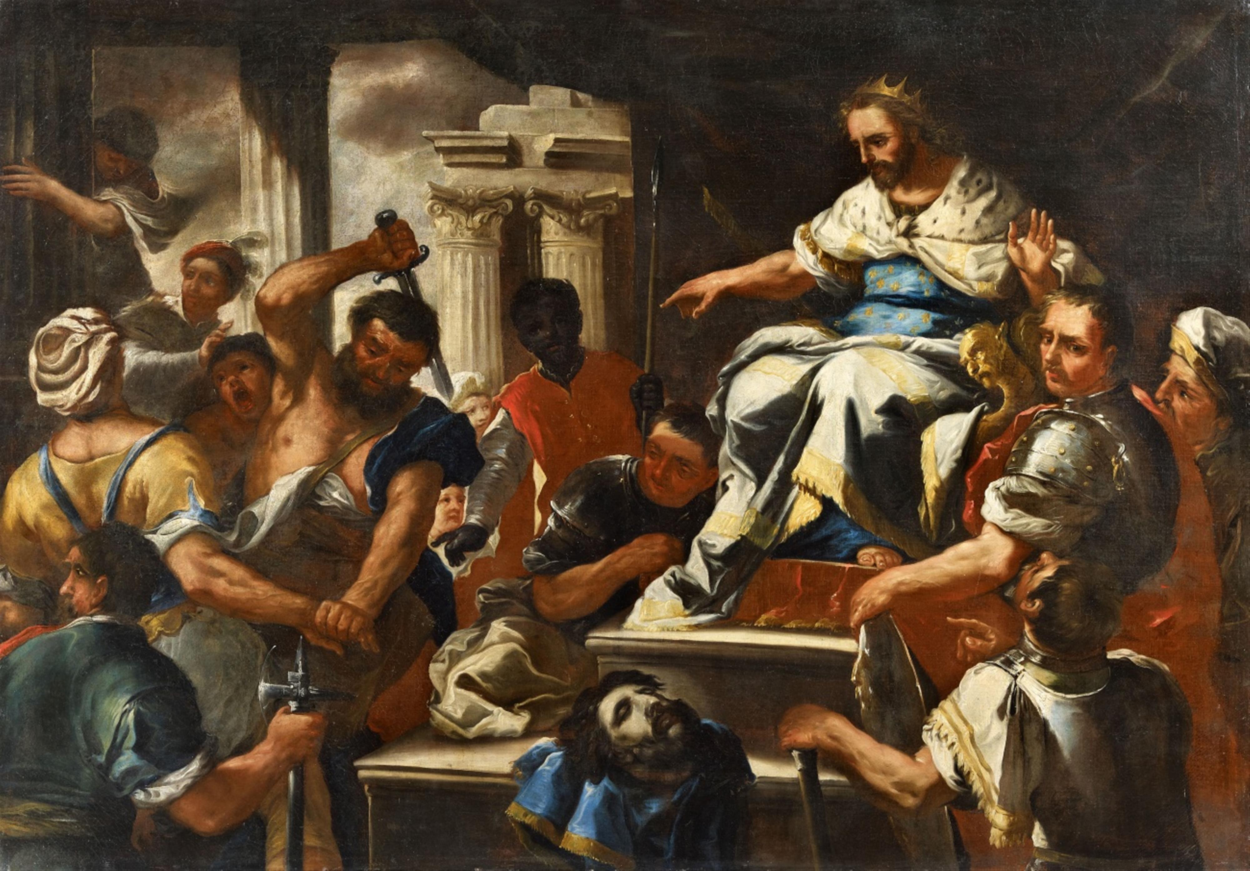 Luca Giordano, follower of - Herod with the Head of Saint John - image-1