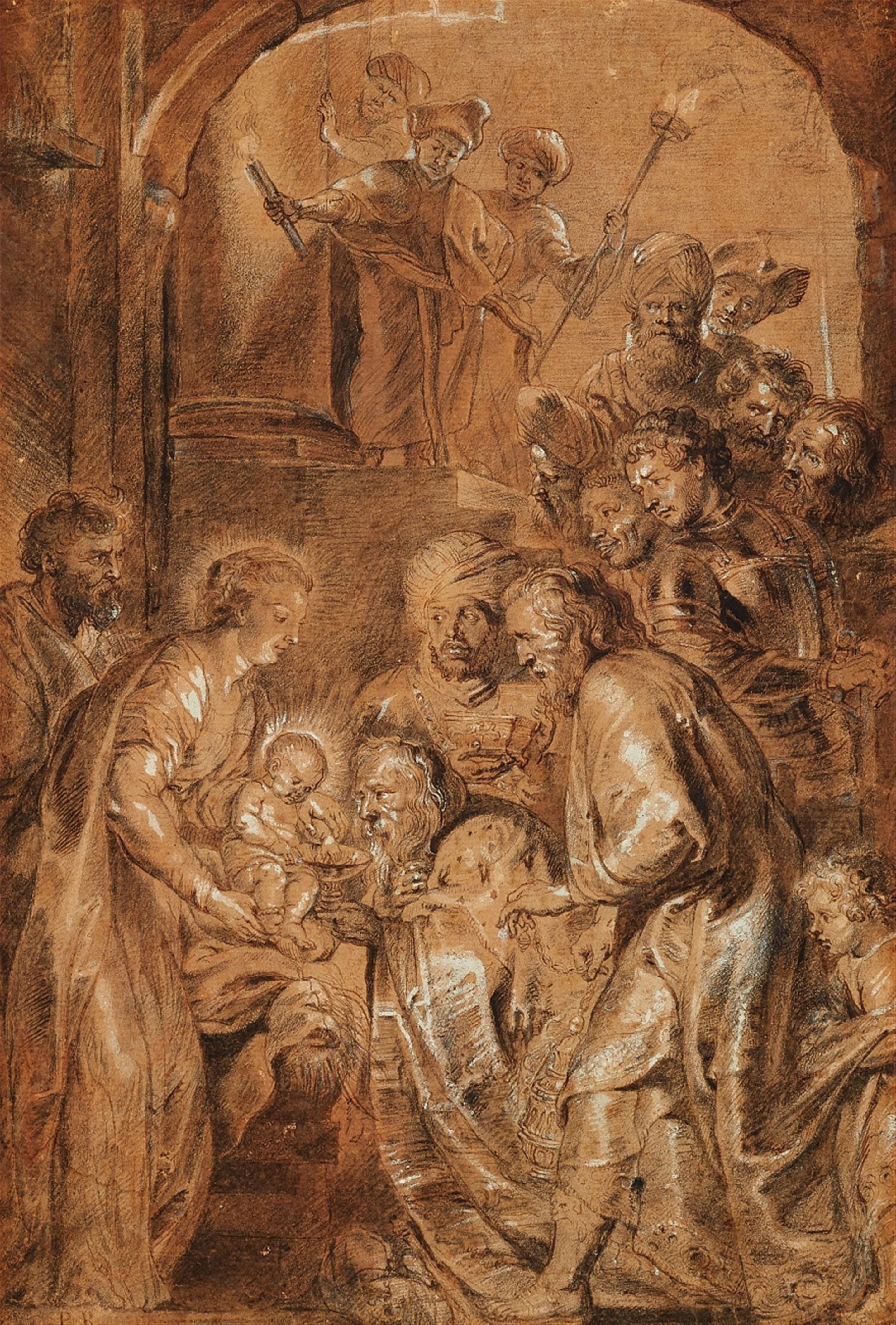 Lucas Vorsterman, zugeschrieben - Die Anbetung der heiligen drei Könige - image-1